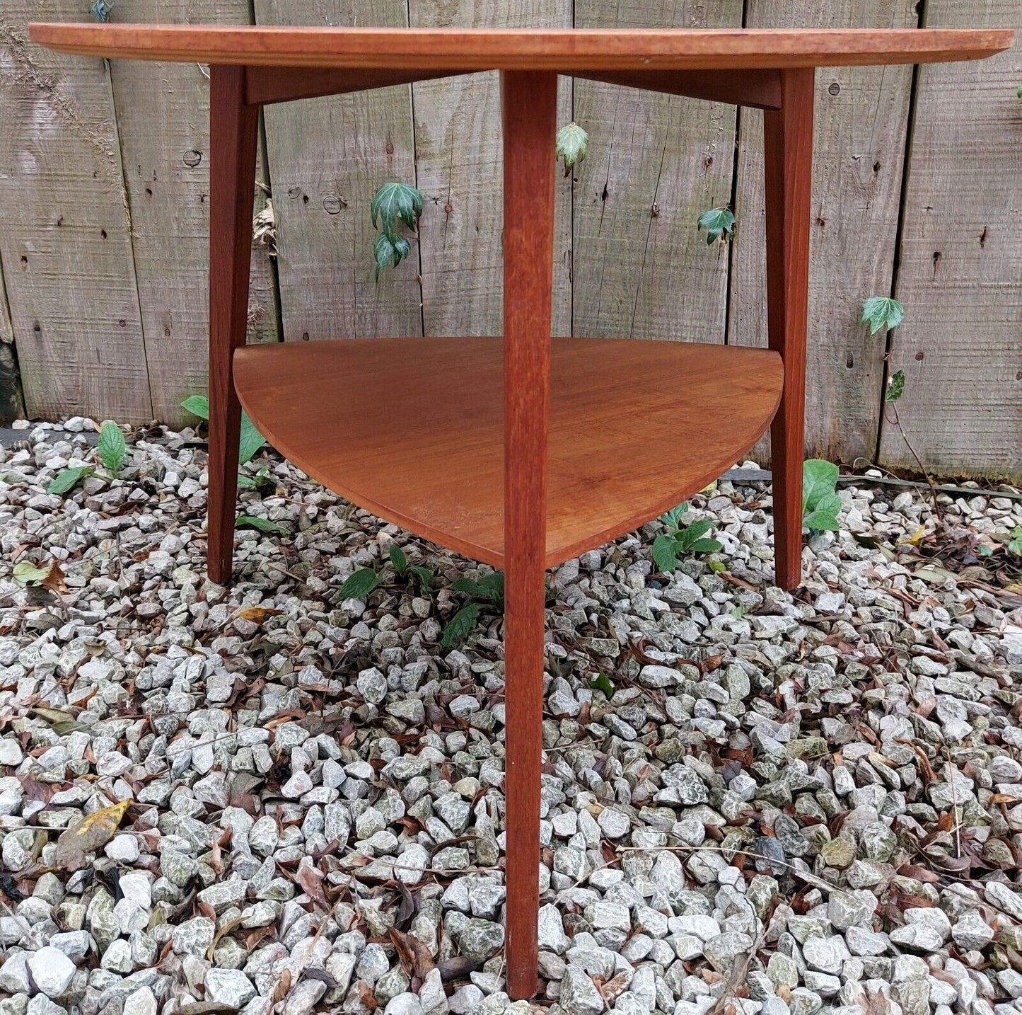 Mid Century Modern Teak Side table by Mobelintarsia