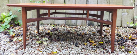 Mid Century Long John Coffee Table Teak