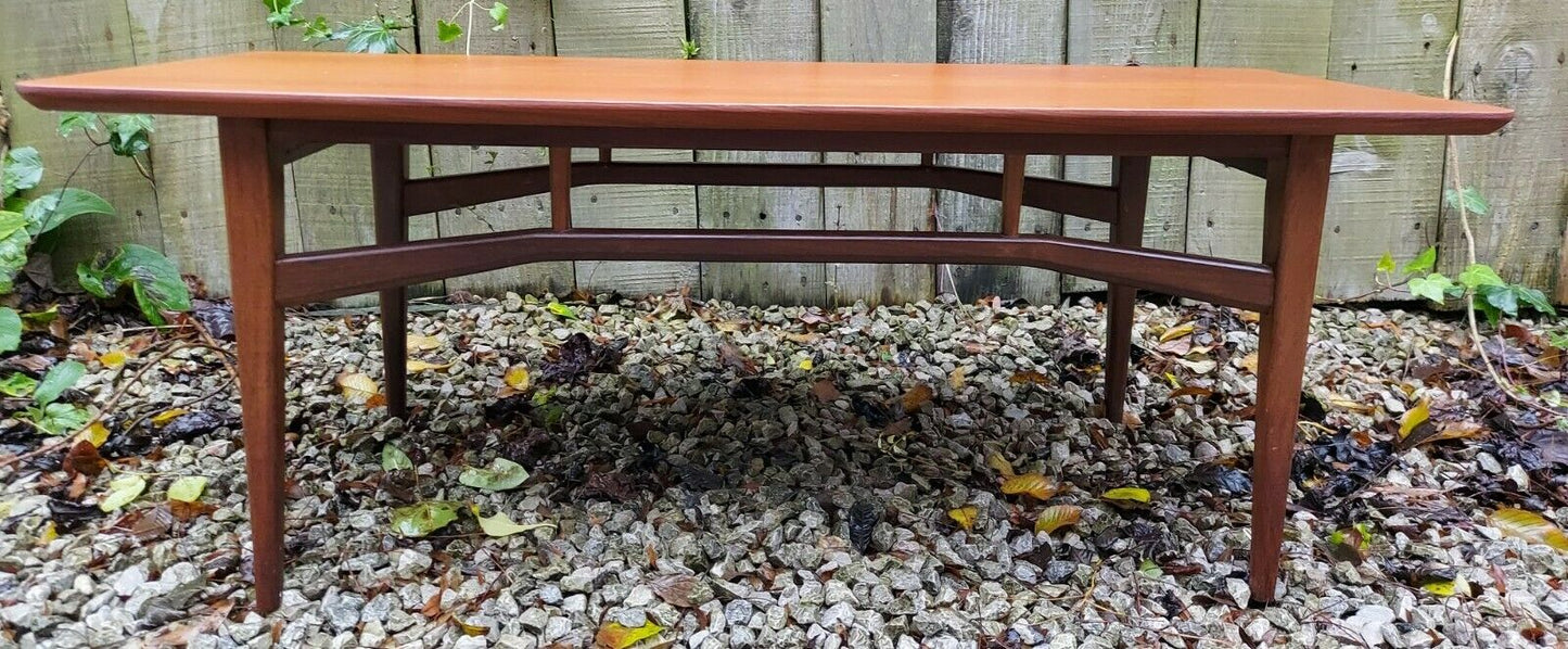 Mid Century Long John Coffee Table Teak