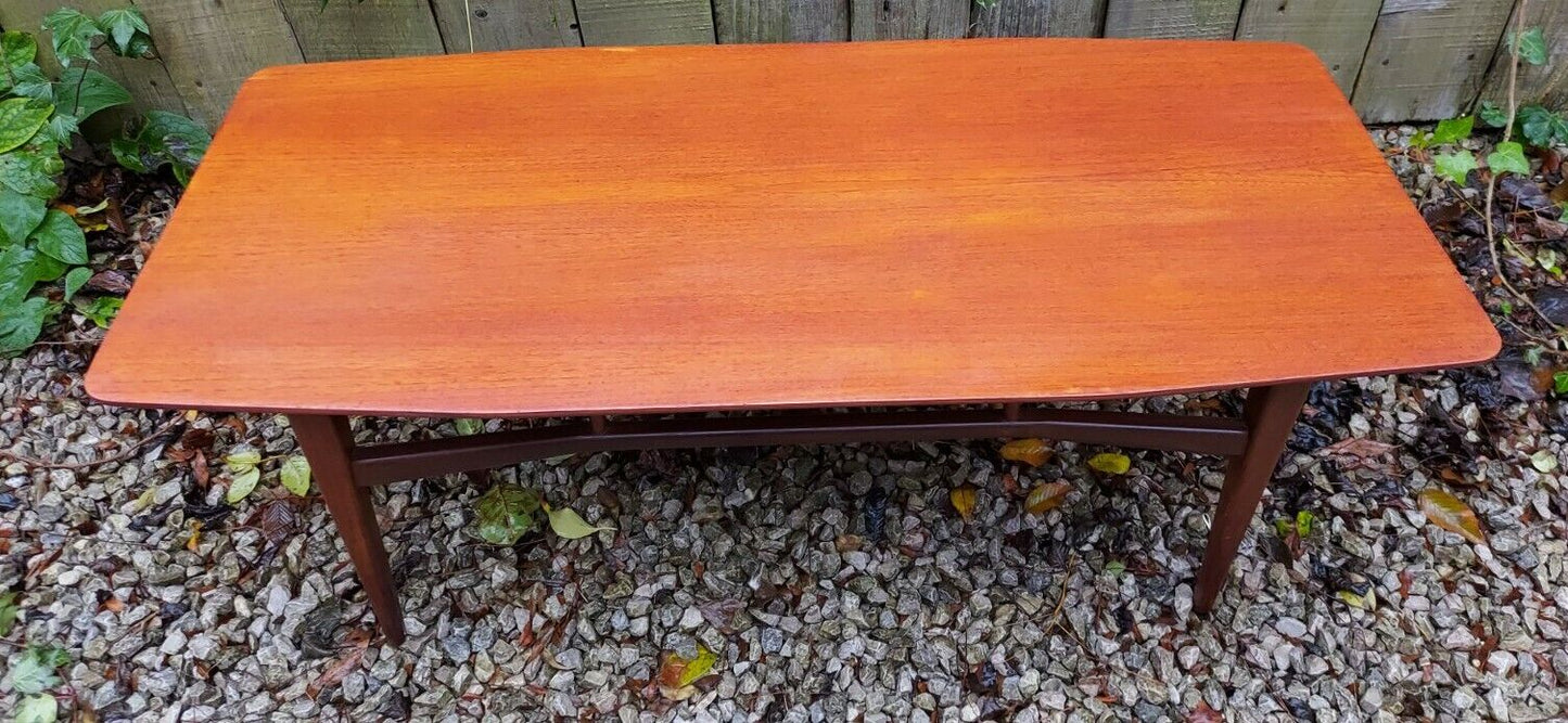 Mid Century Long John Coffee Table Teak