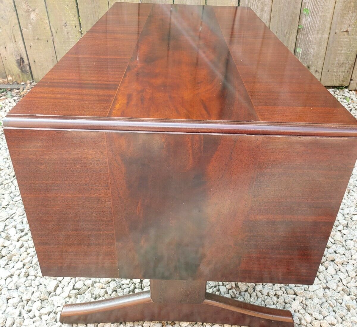 Mid Century Modern AH Mcintosh Drop Leaf Coffee Table With Drawers