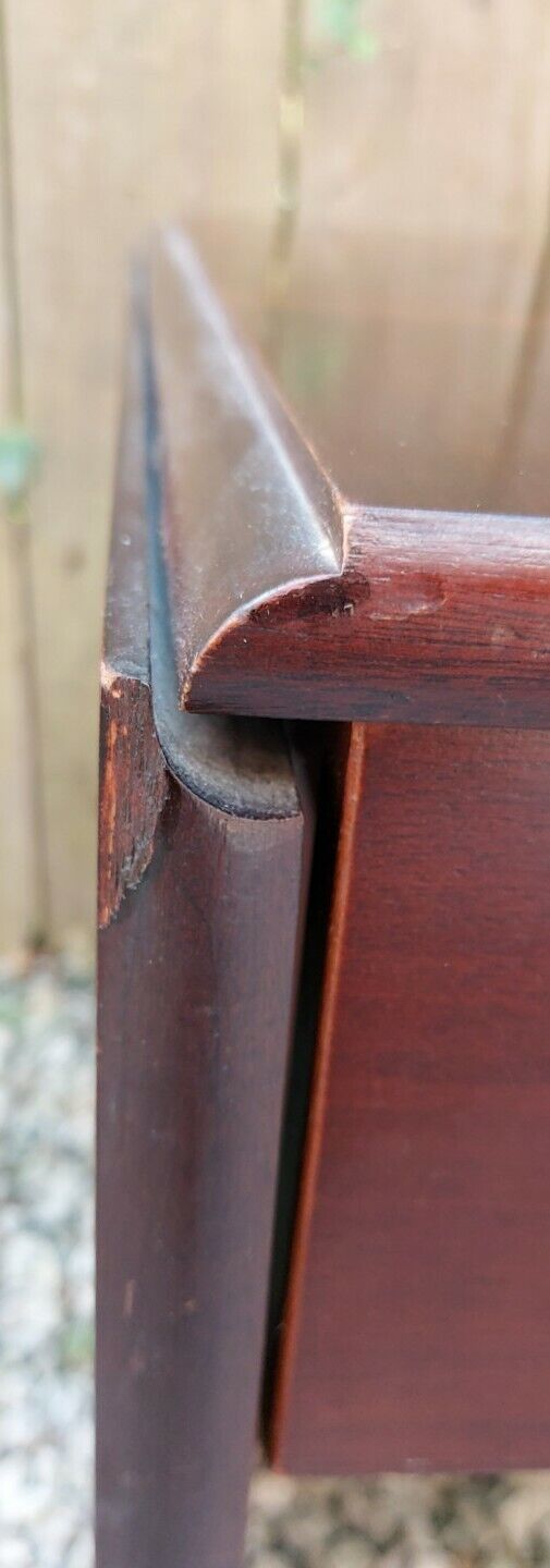 Mid Century Modern AH Mcintosh Drop Leaf Coffee Table With Drawers