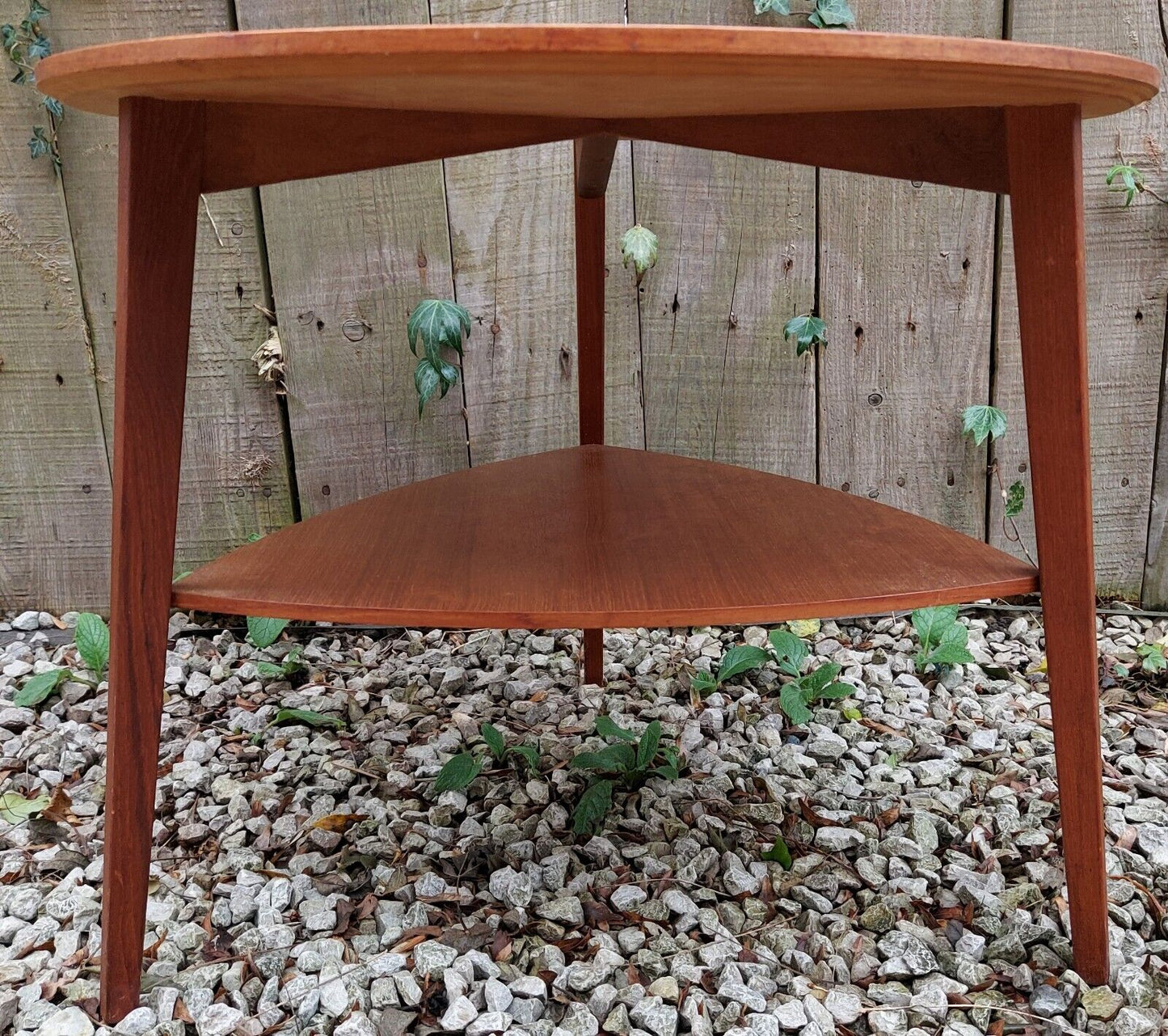 Mid Century Modern Teak Side table by Mobelintarsia