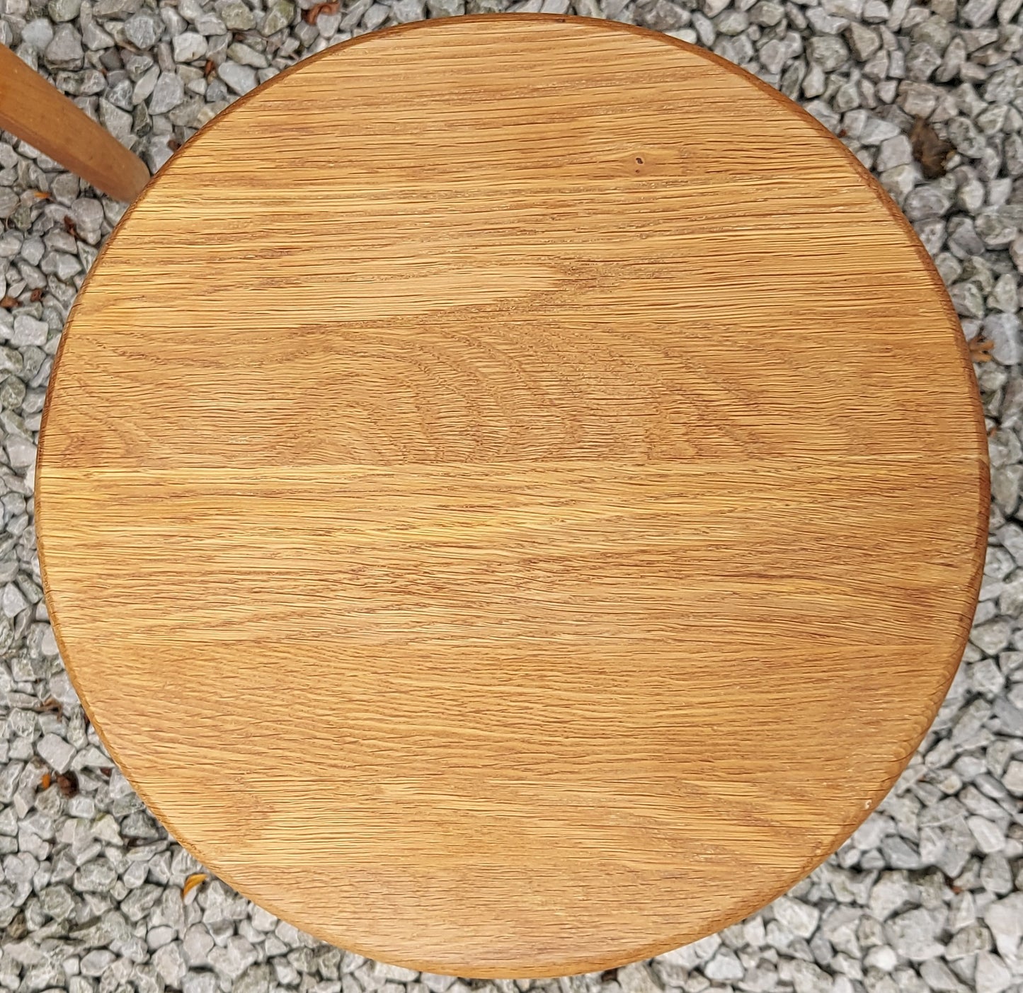 MCM kidney shaped oak nest of tables