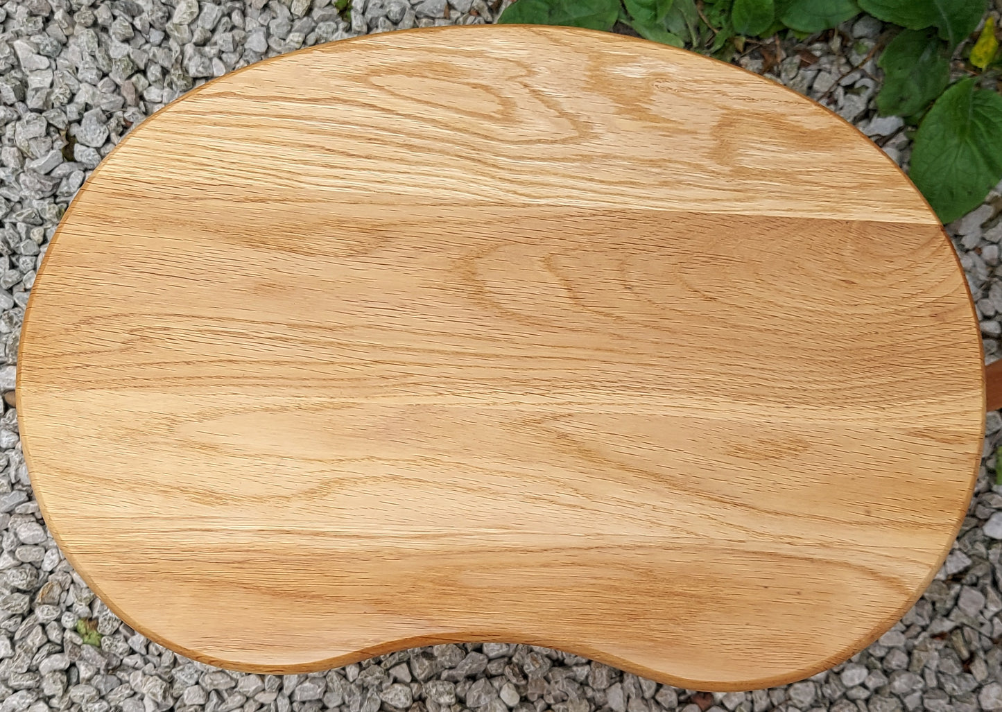 MCM kidney shaped oak nest of tables