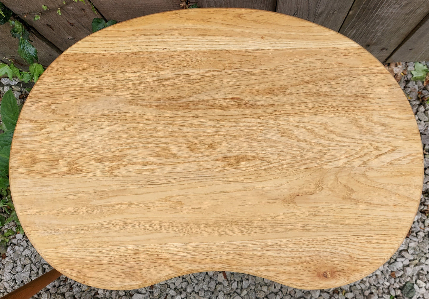 MCM kidney shaped oak nest of tables