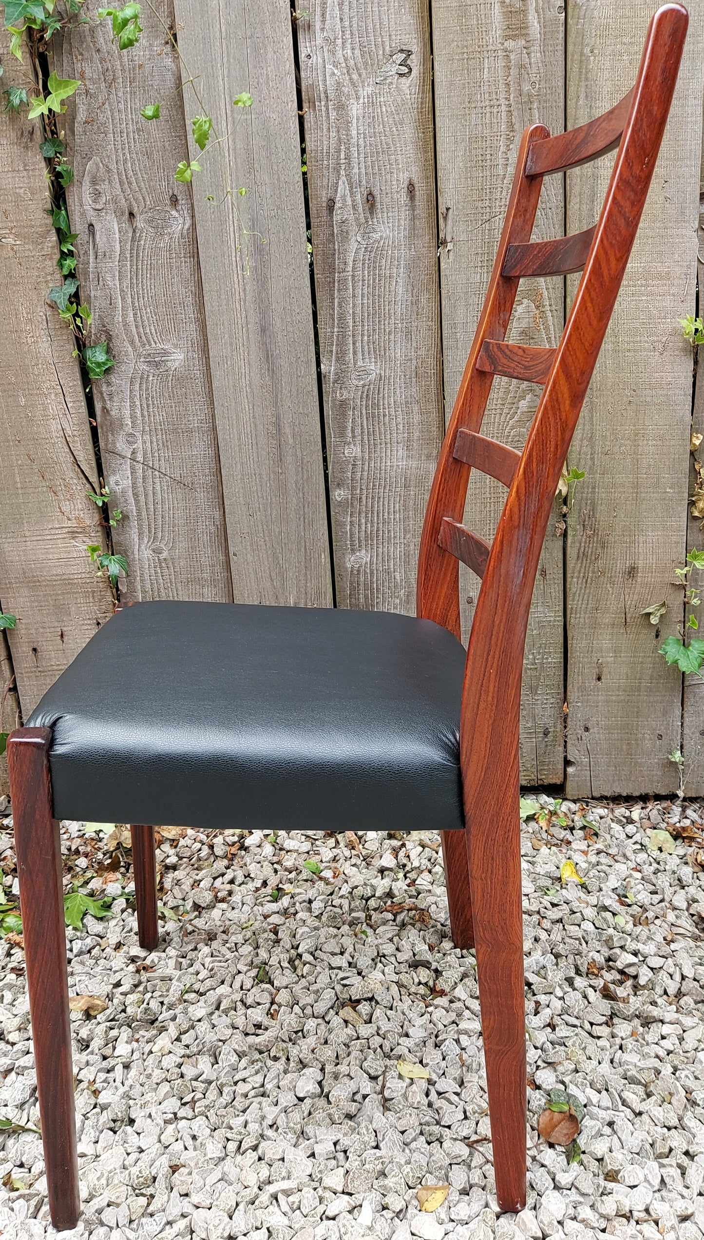 MCM 6 Svegards Markaryd ladderback dining chairs rosewood incl 2 carvers