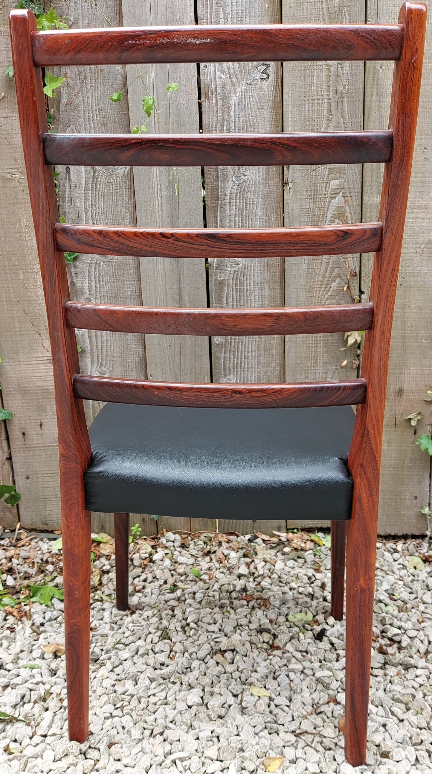 MCM 6 Svegards Markaryd ladderback dining chairs rosewood incl 2 carvers