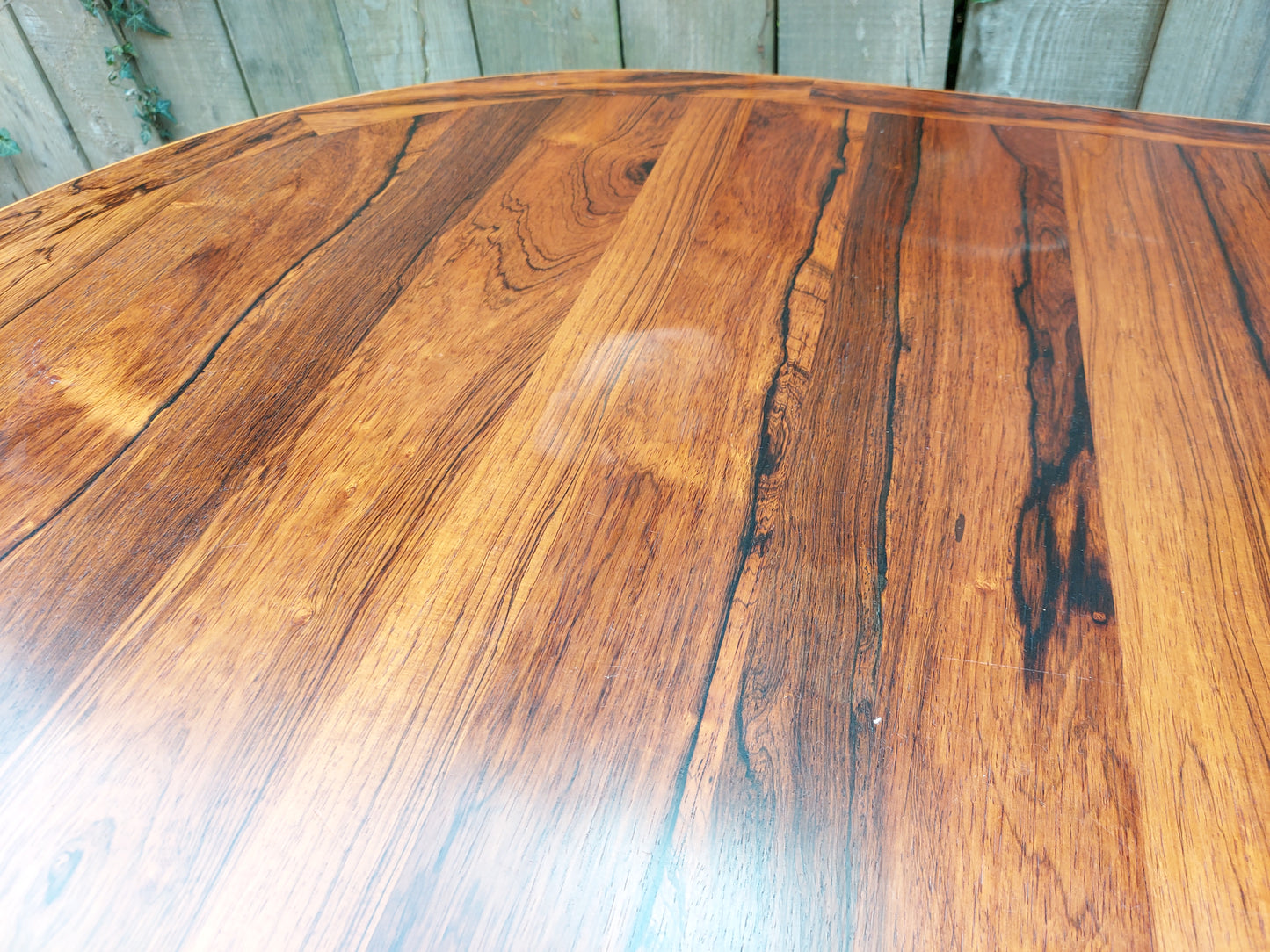 Mcm Troeds Rosewood Extending Oval Table Two Leaves