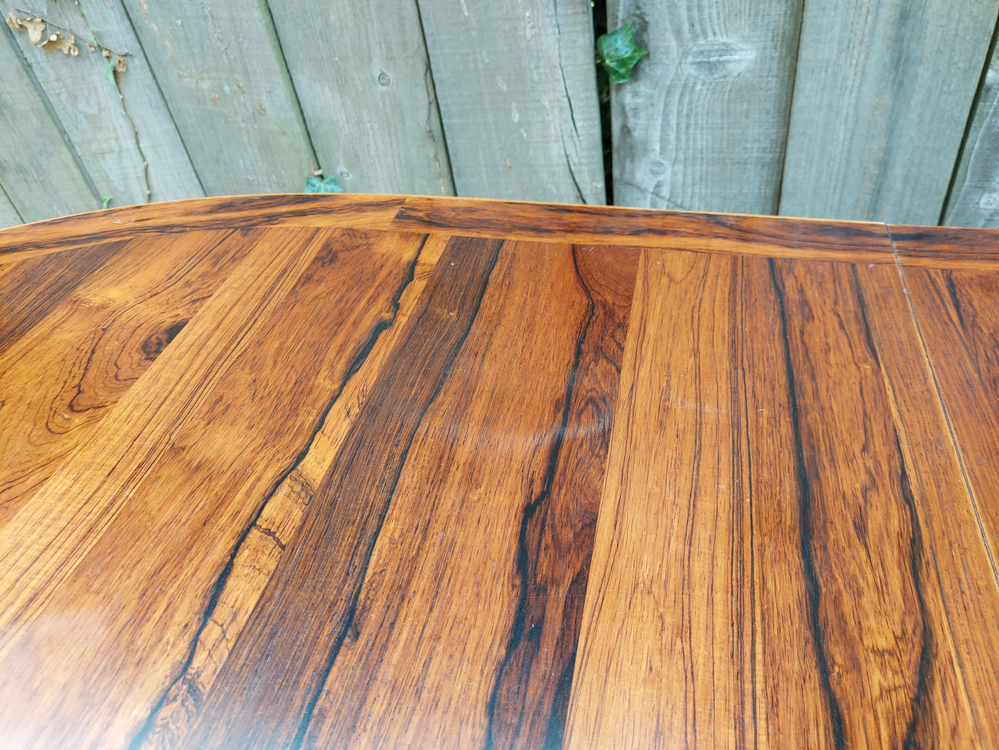 Mcm Troeds Rosewood Extending Oval Table Two Leaves