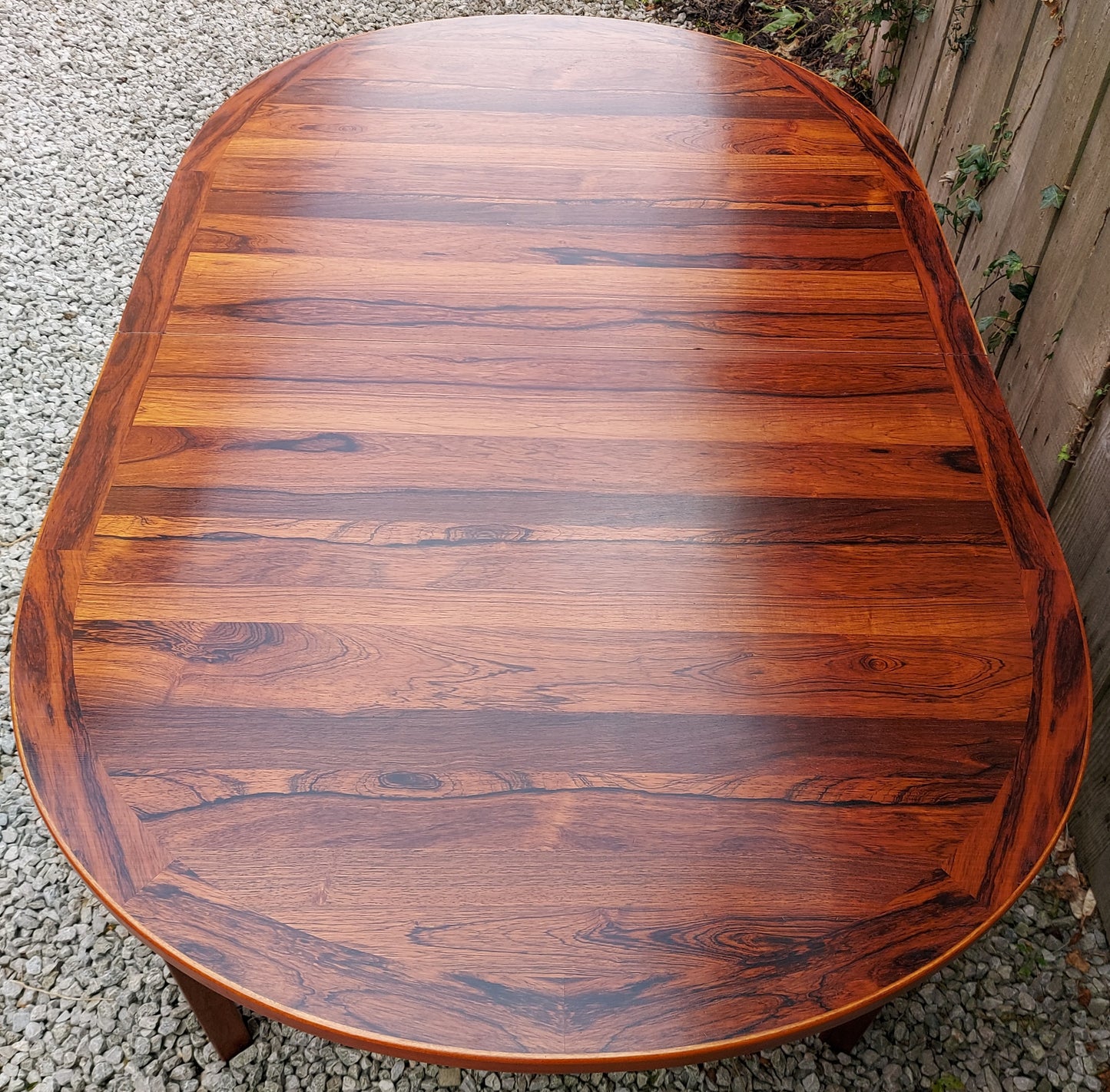 Mcm Troeds Rosewood Extending Oval Table Two Leaves