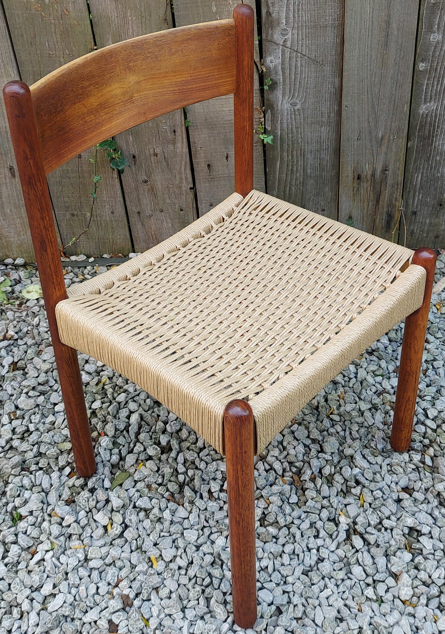 Mid Century Modern 2  danish Corded chairs