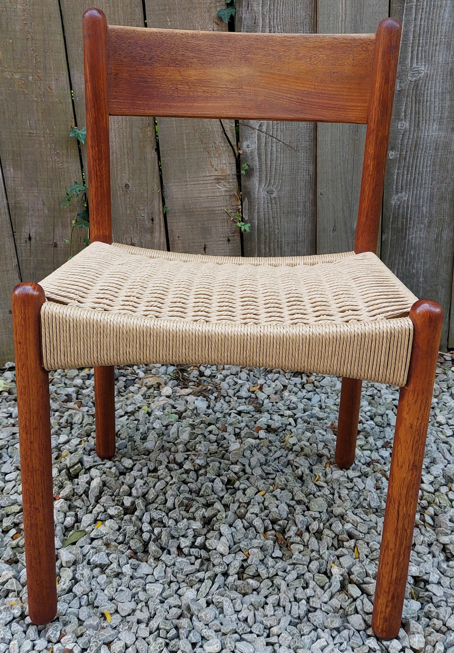 Mid Century Modern 2  danish Corded chairs