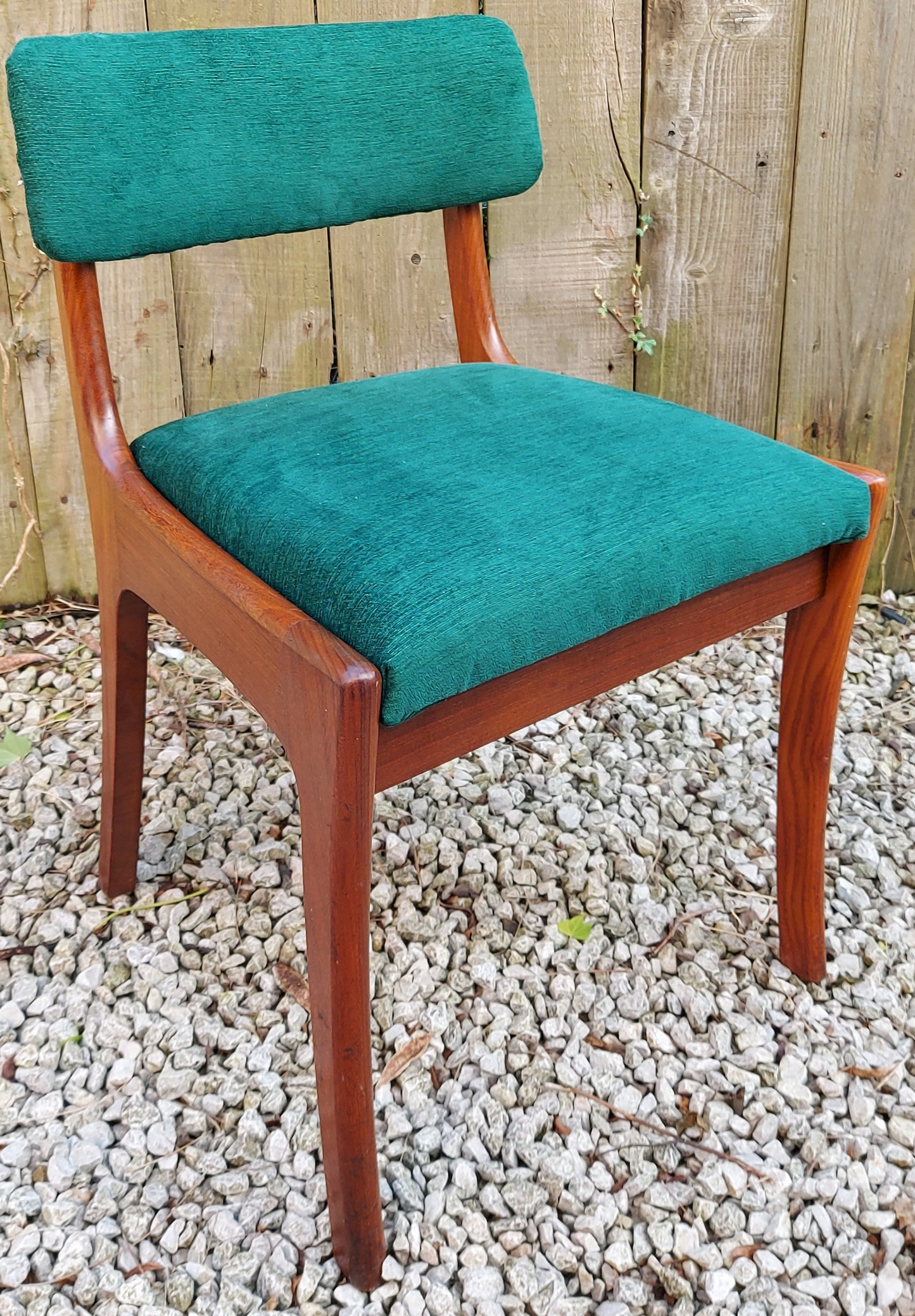 MCM 6 vanson chairs newly upholstered green