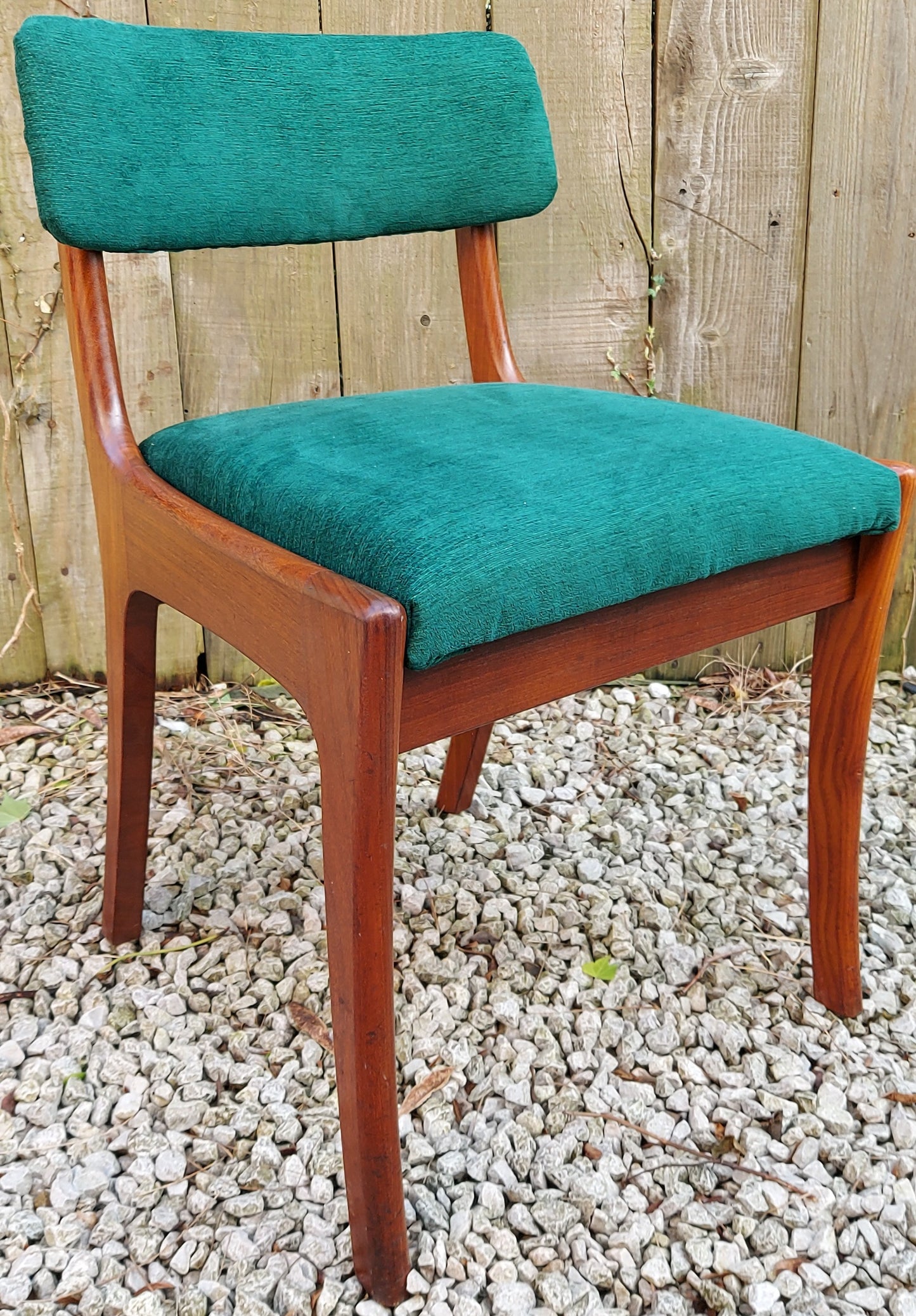 MCM 6 vanson chairs newly upholstered green