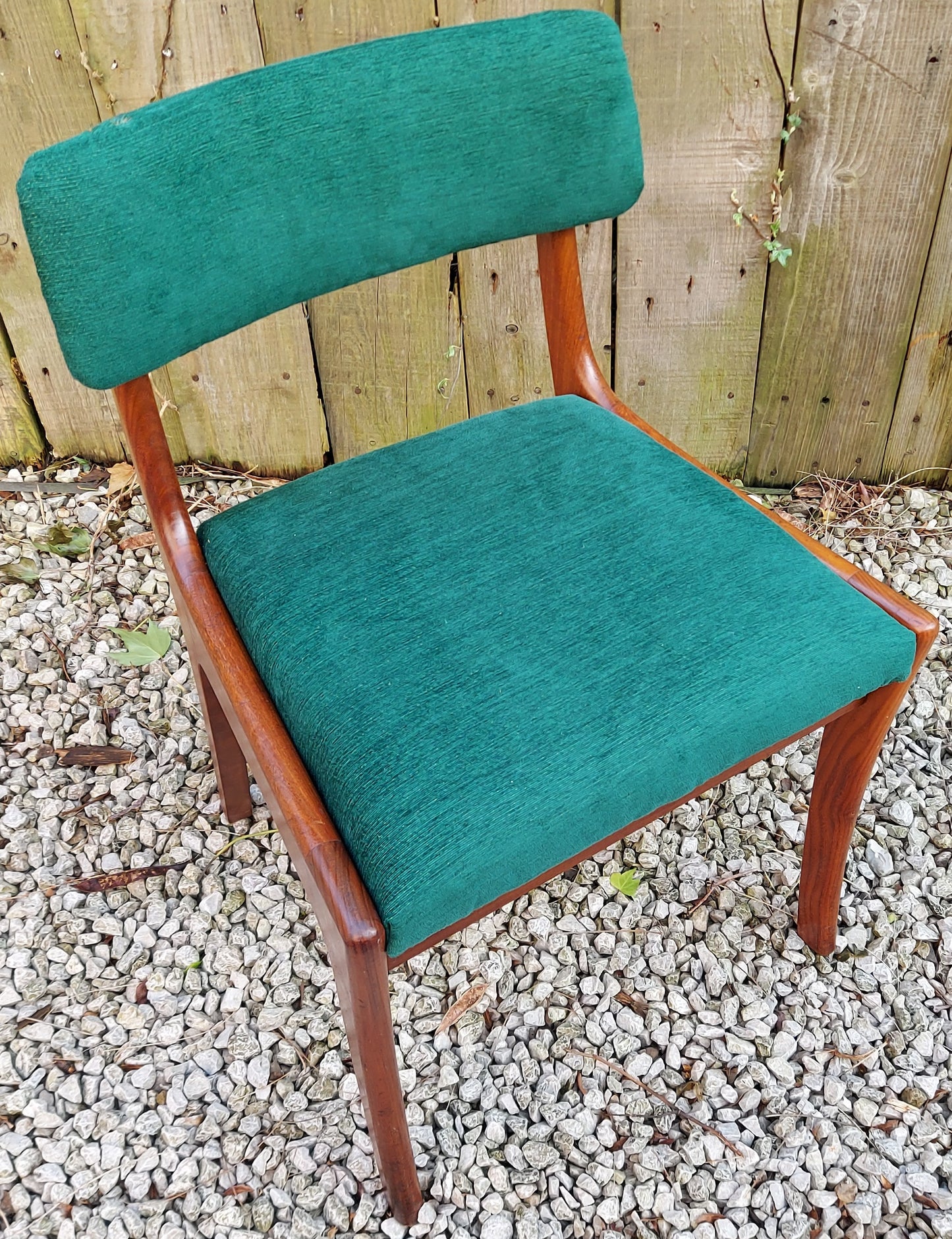 MCM 6 vanson chairs newly upholstered green