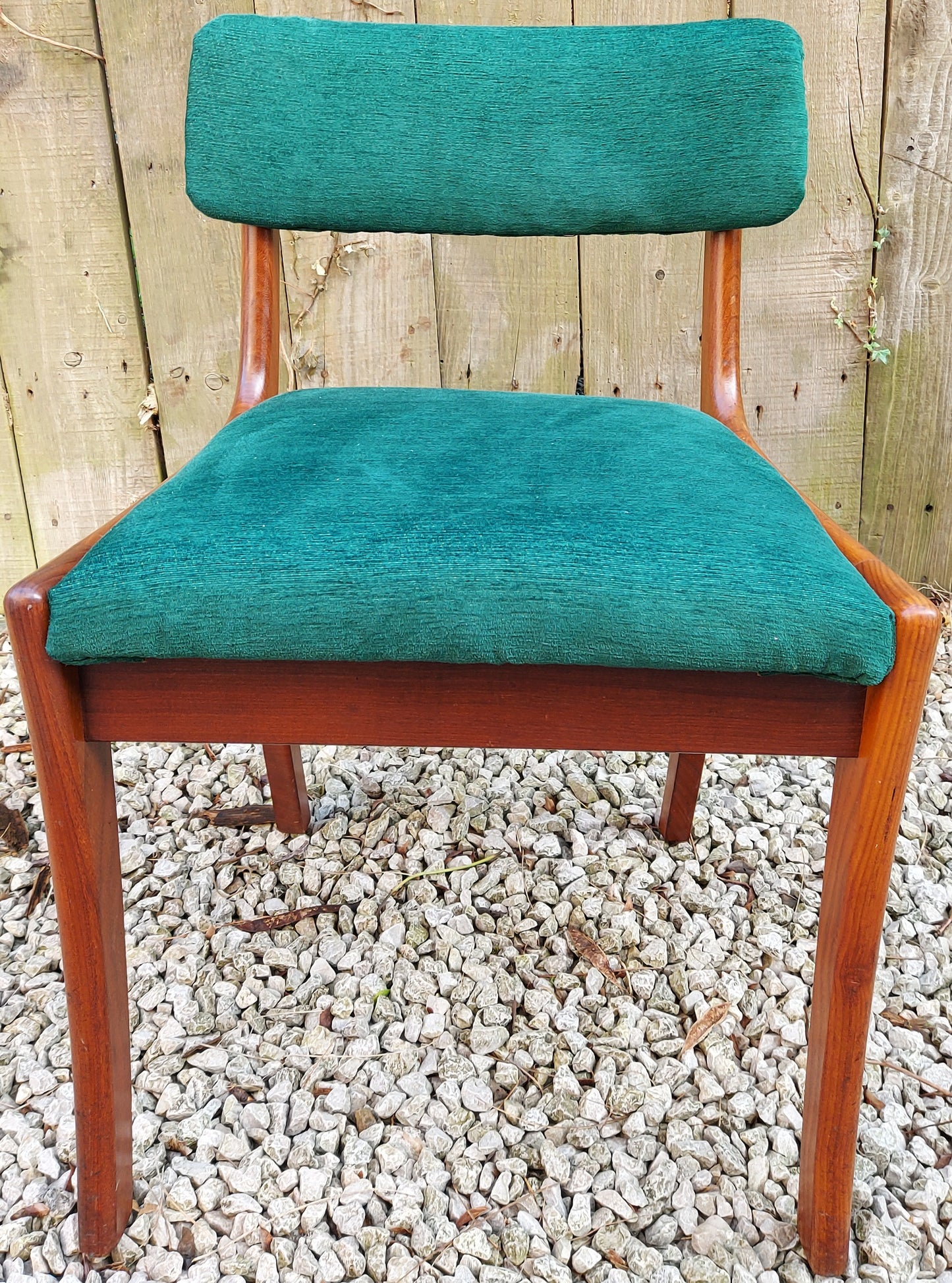 MCM 6 vanson chairs newly upholstered green