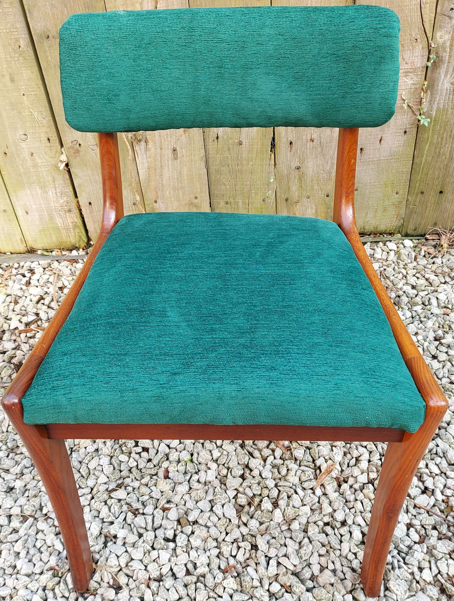 MCM 6 vanson chairs newly upholstered green