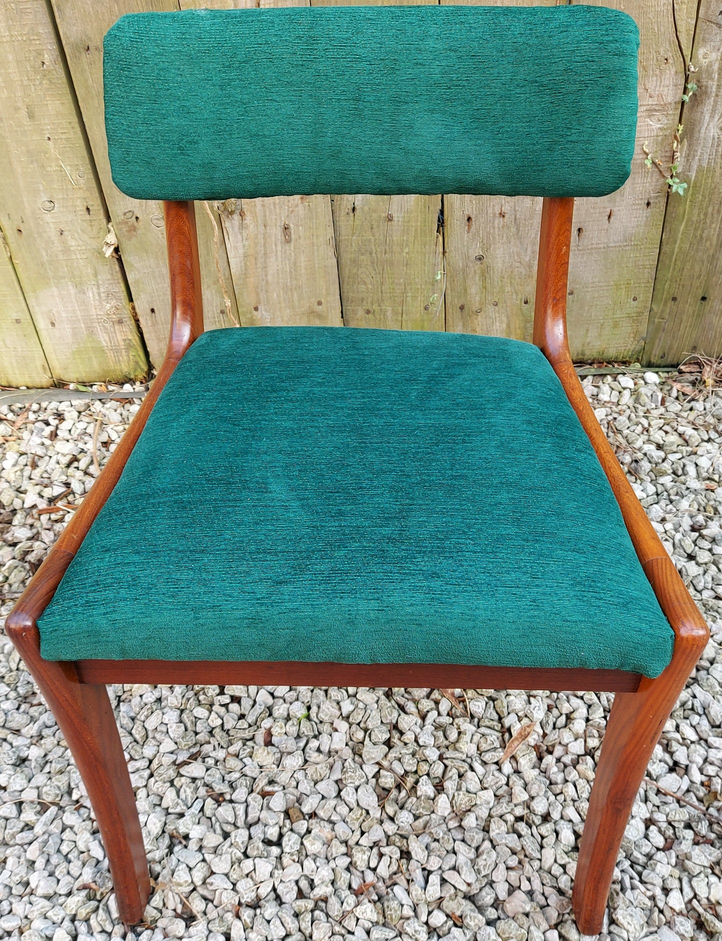 MCM 6 vanson chairs newly upholstered green