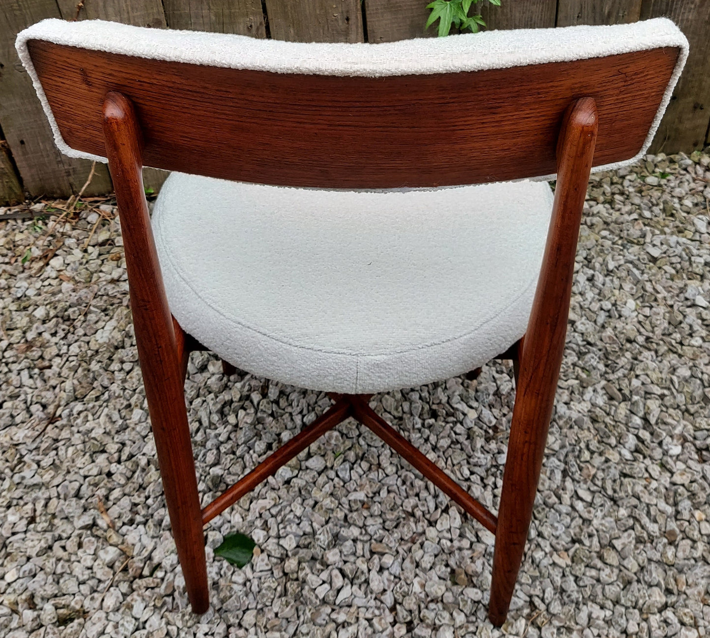 MCM 4 G Plan Fresco Dining Chairs Ivory Boucle C