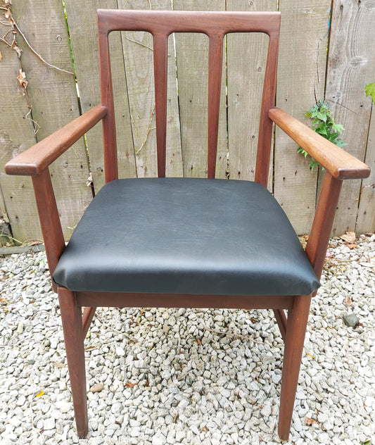 Mid Century Modern carver chair younger newly reupholstered