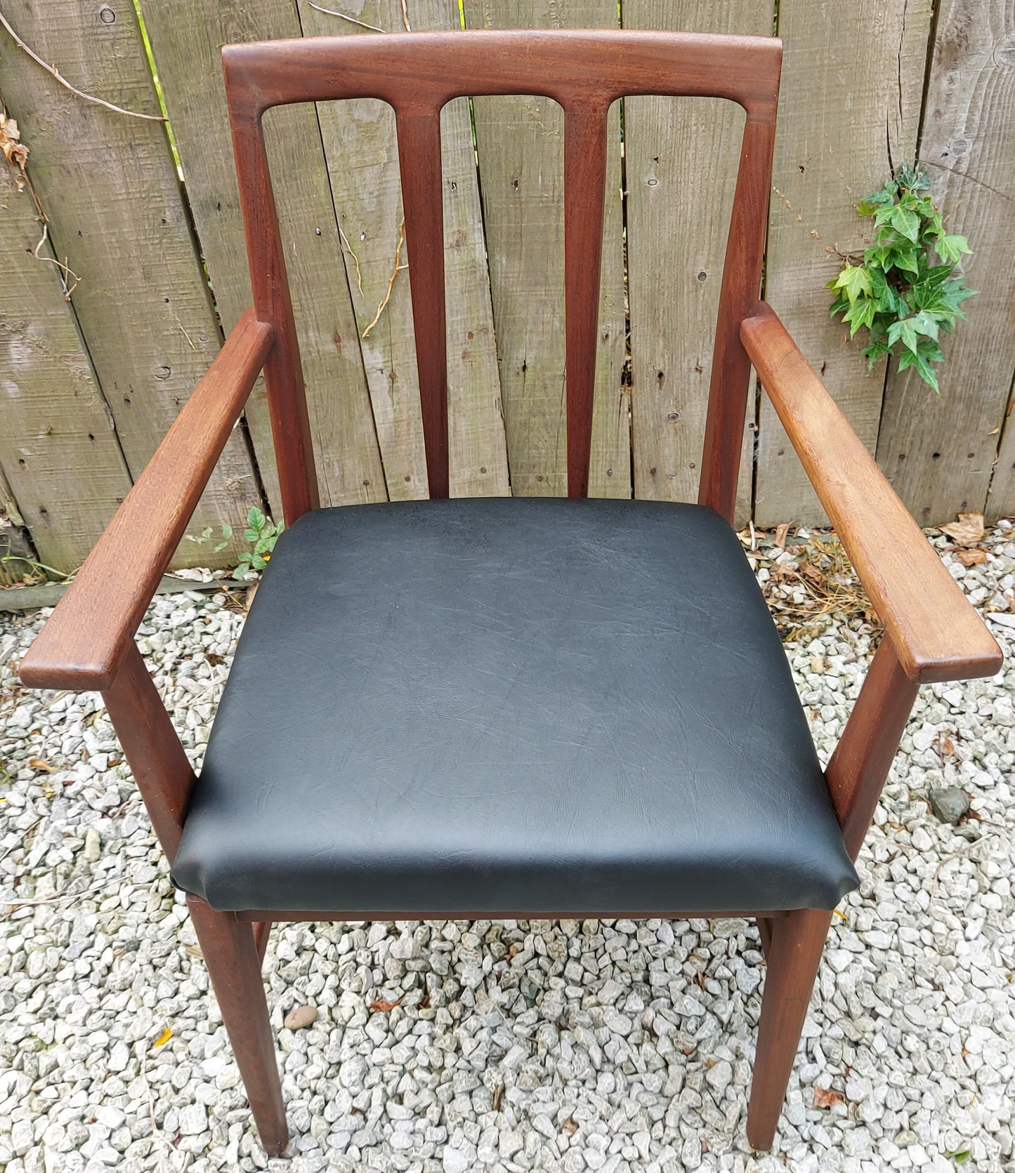 Mid Century Modern carver chair younger newly reupholstered