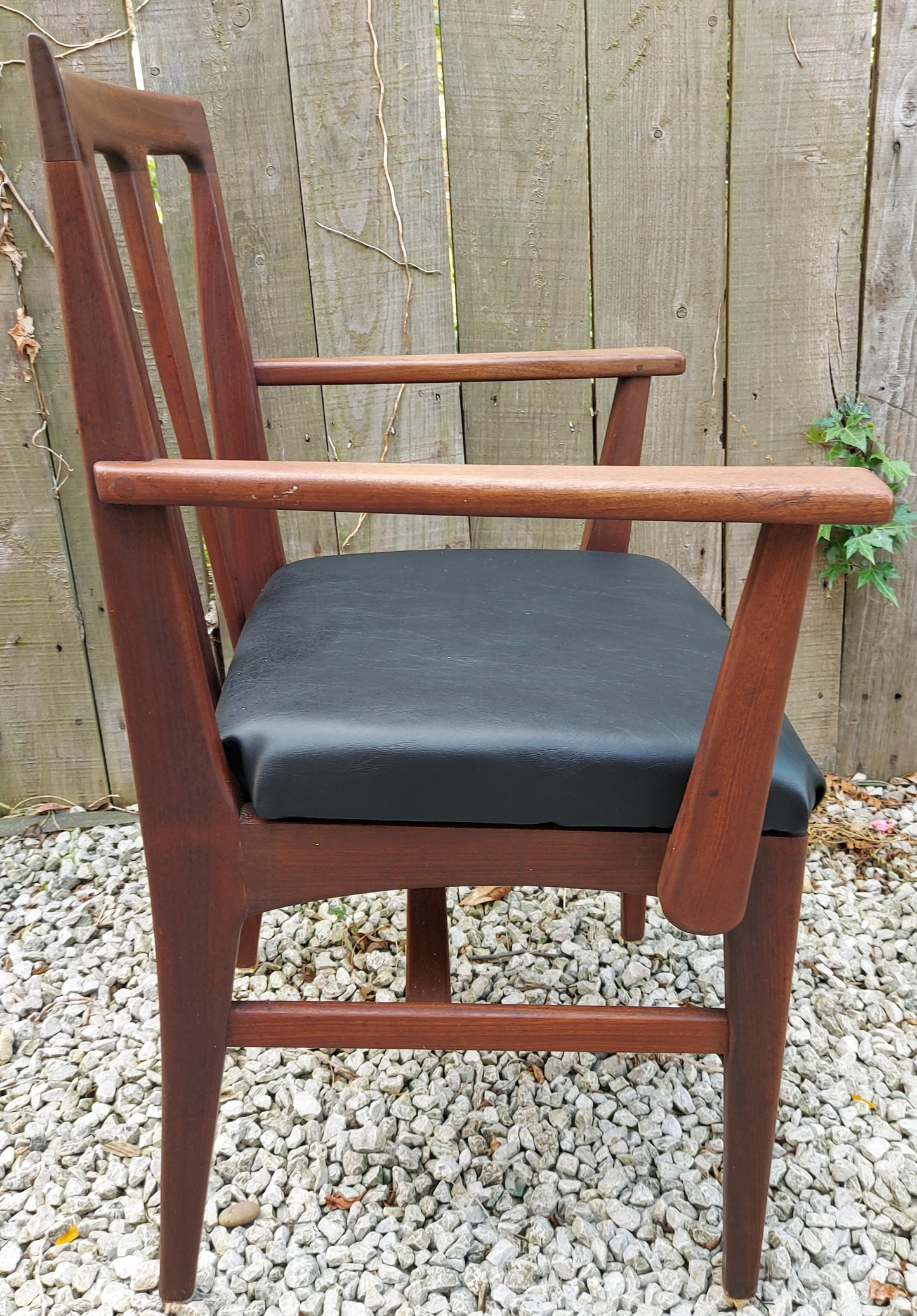 Mid Century Modern carver chair younger newly reupholstered