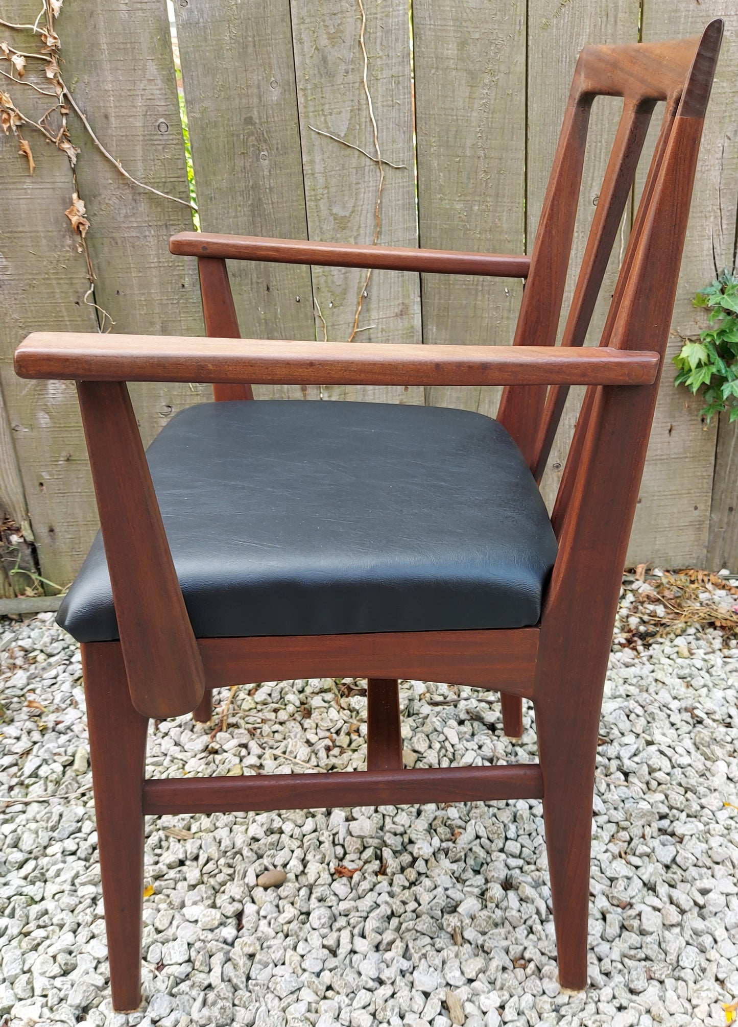 Mid Century Modern carver chair younger newly reupholstered