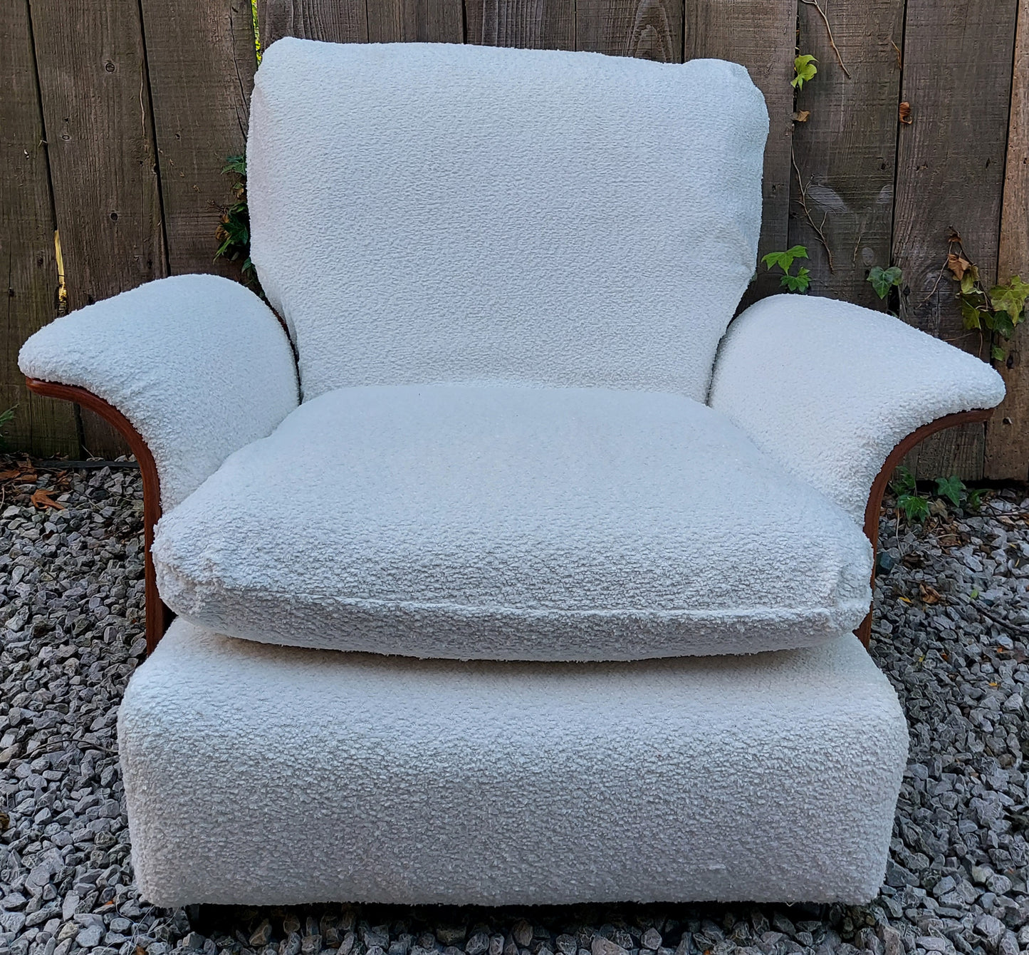 MCM 2 GPlan Tulip armchairs reupholstered