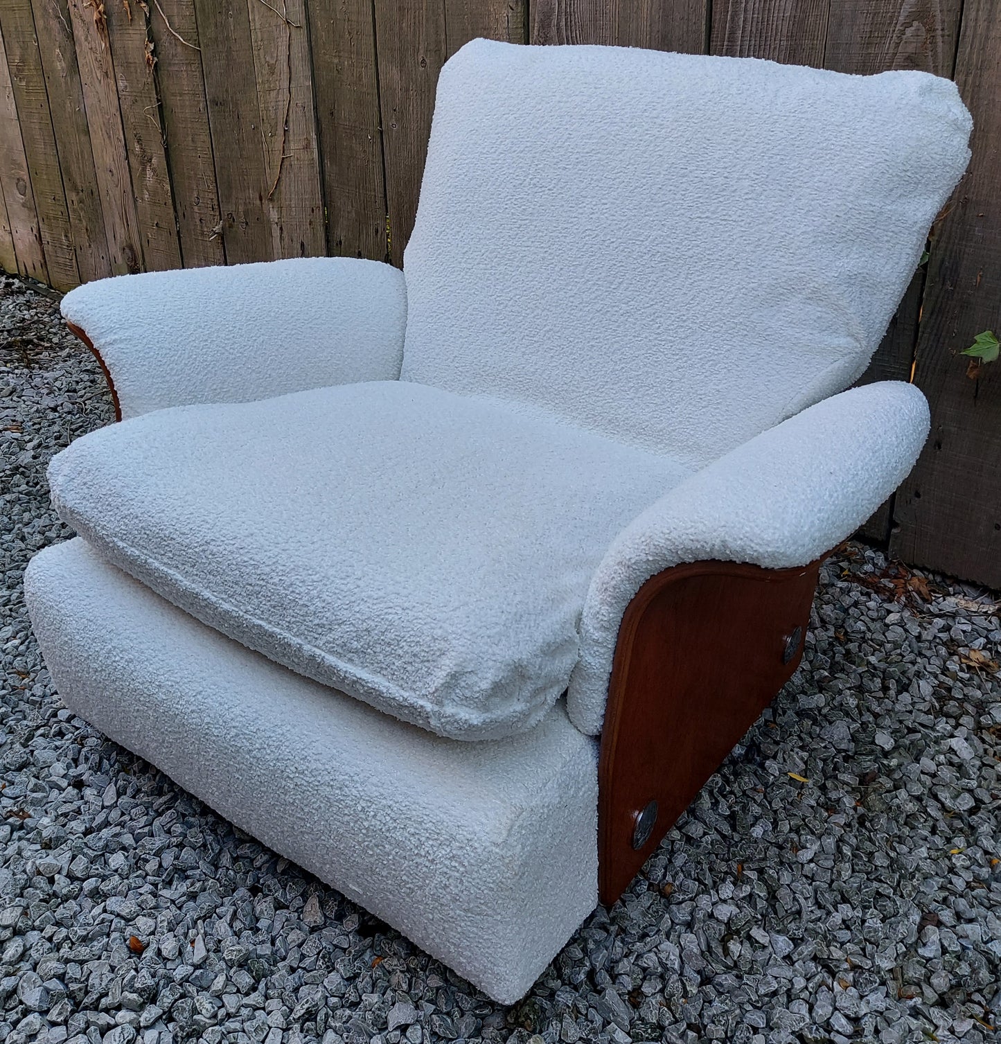 MCM 2 GPlan Tulip armchairs reupholstered