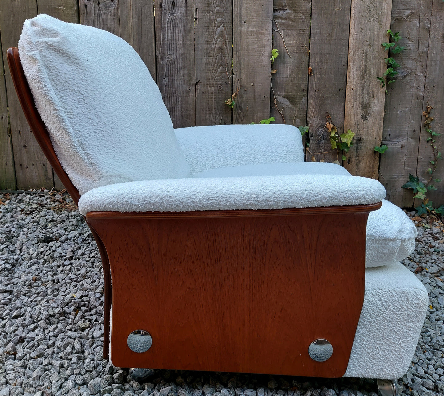 MCM 2 GPlan Tulip armchairs reupholstered