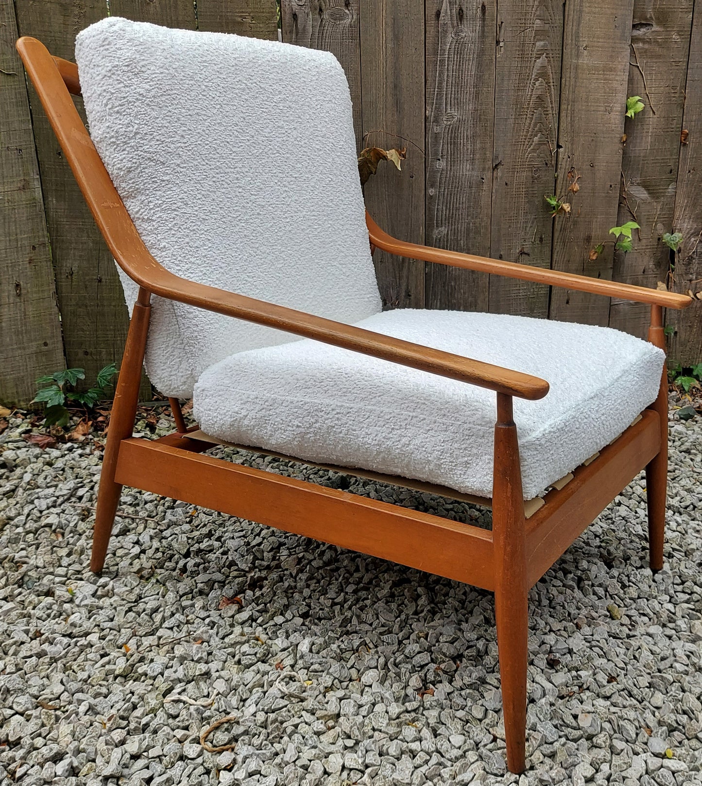 Mid century Modern Pair Scandart Armchairs Reupholstered