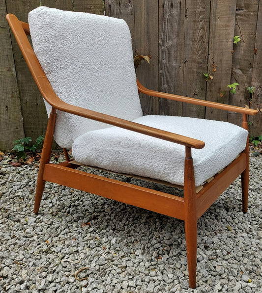 Mid century Modern Pair Scandart Armchairs Reupholstered