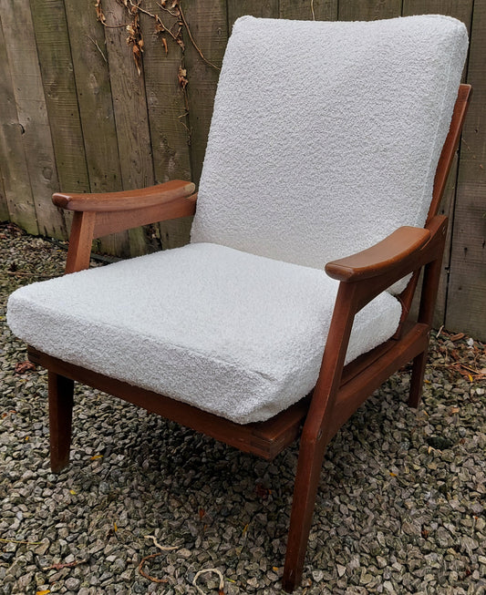 Mid Century Modern Centa Armchairs reupholstered cushions