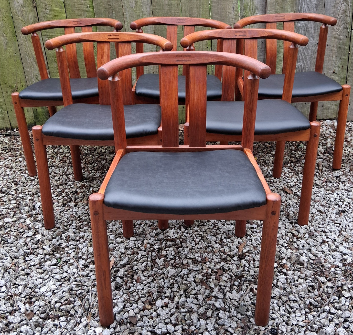 Mid Century Modern 6 Dining Chairs Hans Frydendal 'Cleopatra' for Boltinge