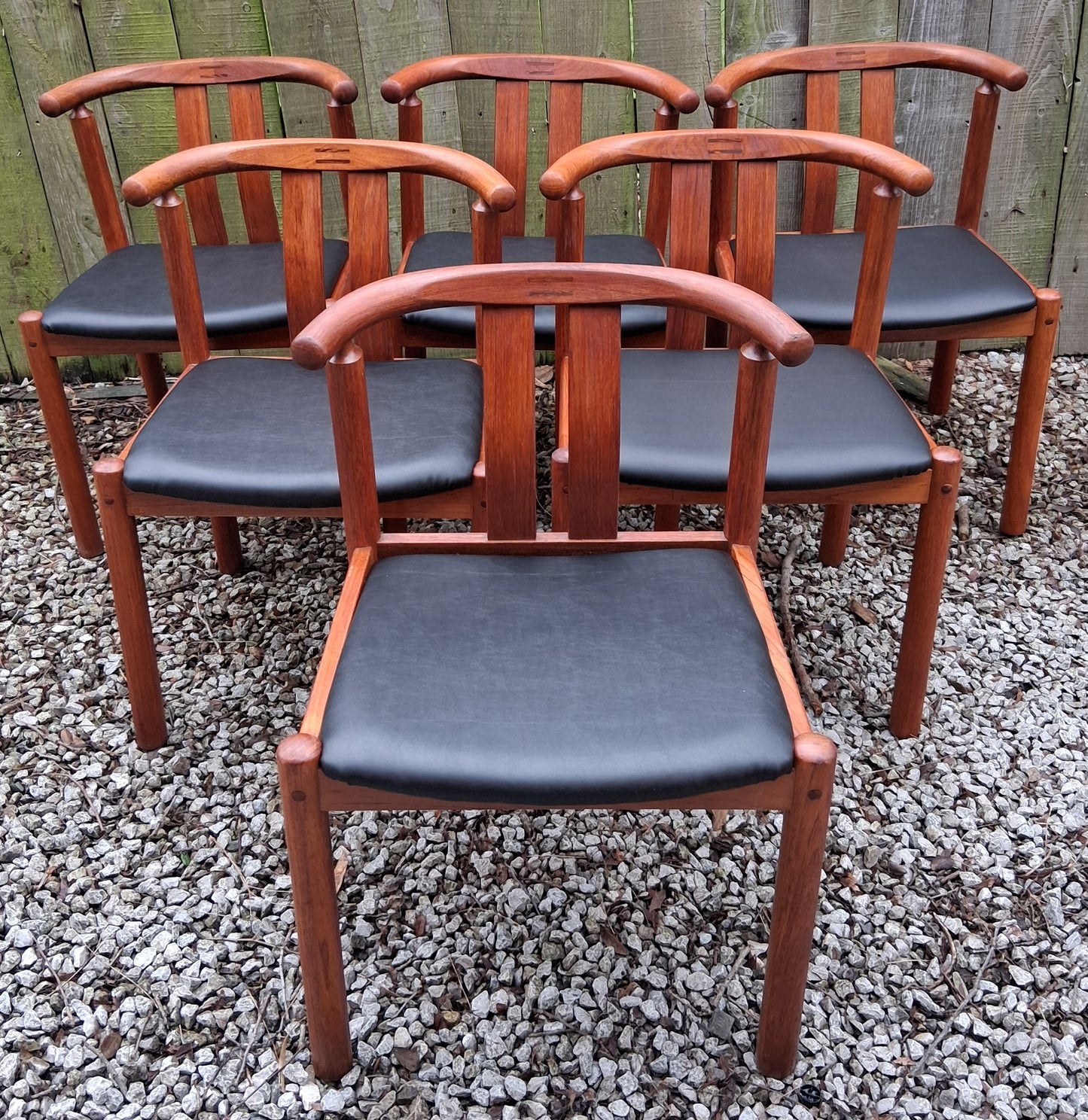 Mid Century Modern 6 Dining Chairs Hans Frydendal 'Cleopatra' for Boltinge