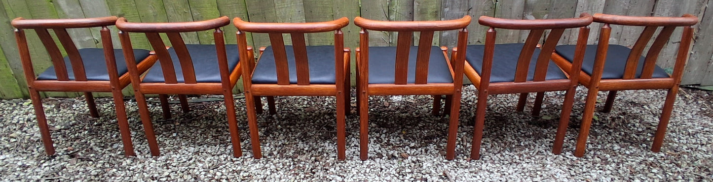 Mid Century Modern 6 Dining Chairs Hans Frydendal 'Cleopatra' for Boltinge