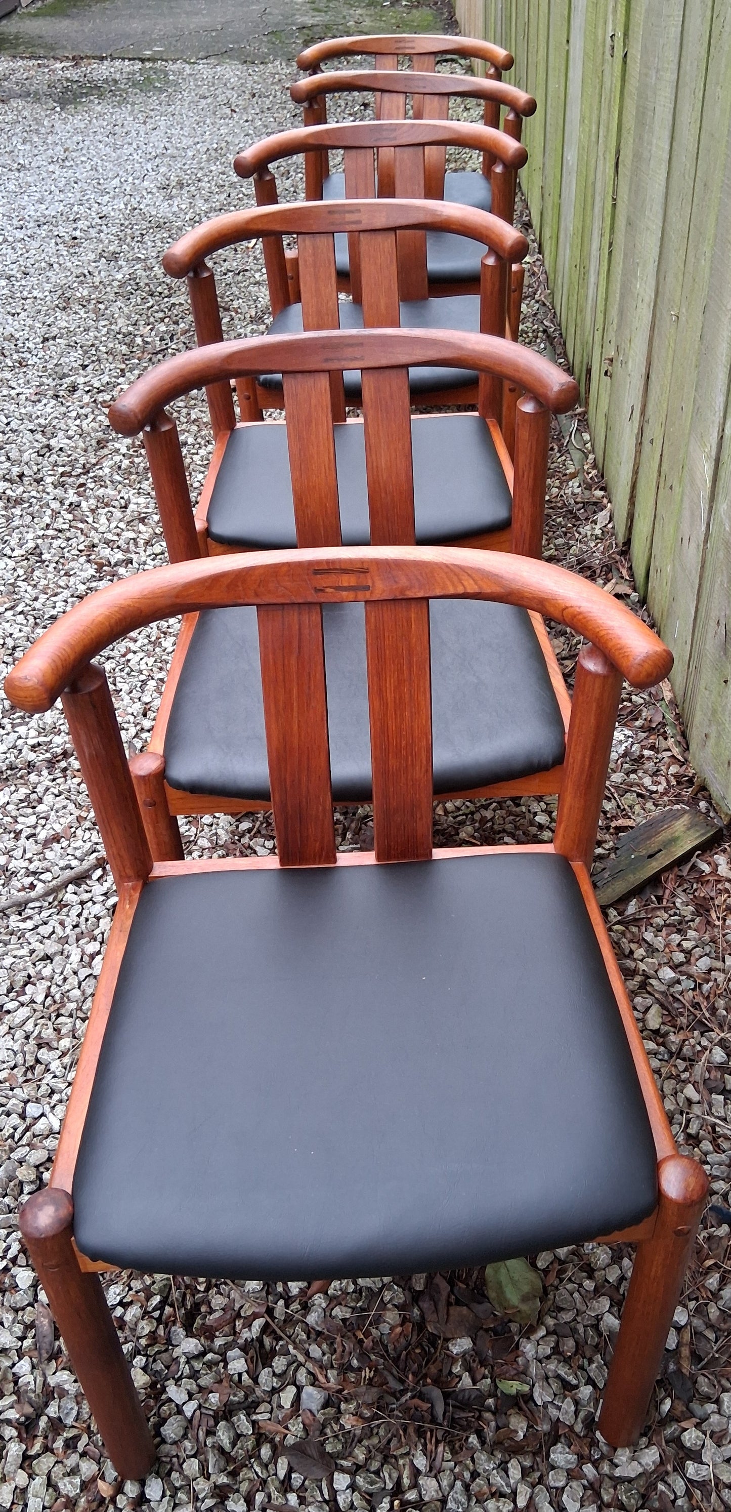 Mid Century Modern 6 Dining Chairs Hans Frydendal 'Cleopatra' for Boltinge