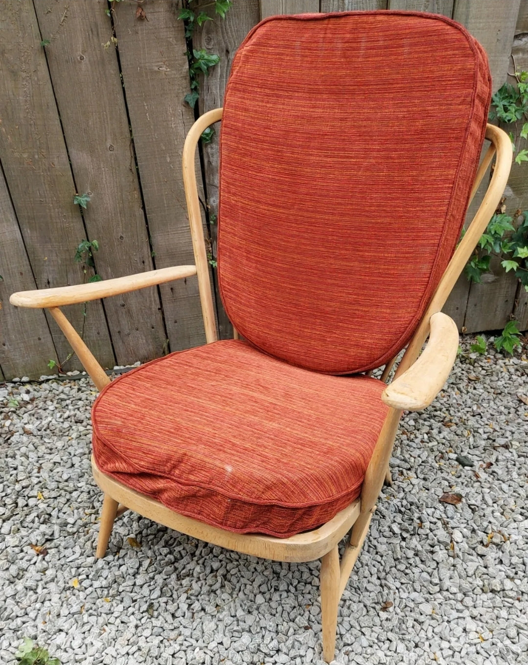 MCM low Back Ercol 477 Chair Blonde Refurbished