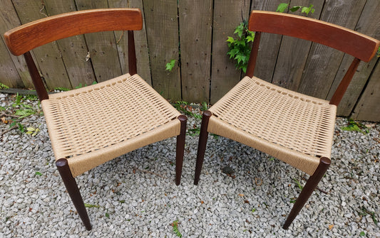 Mid Century Modern 2 MK200 Mogens Kold Corded chairs C