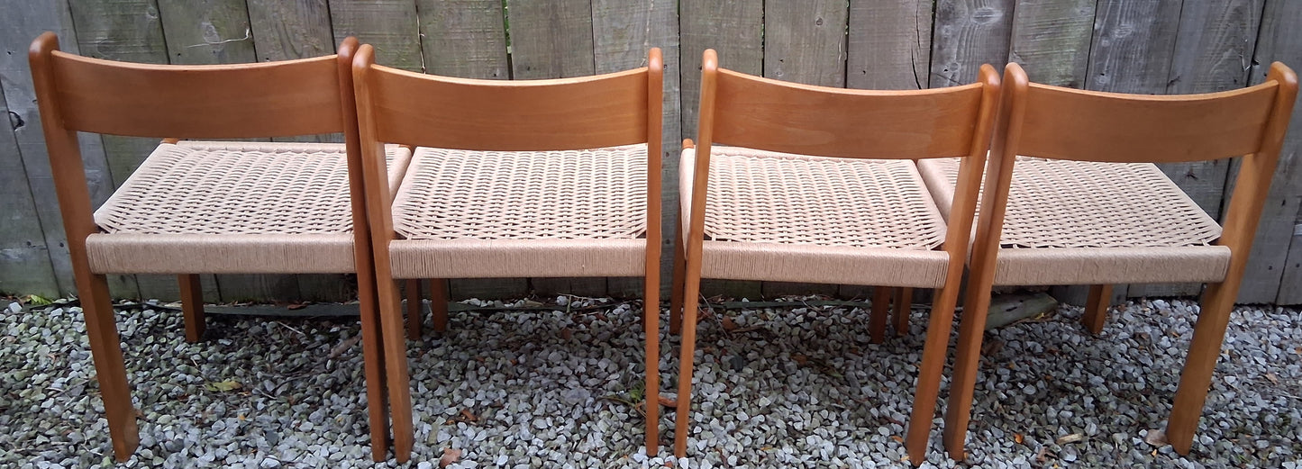 MCM 4 Habitat Faeroe Dining Chairs 1970 recorded Beech