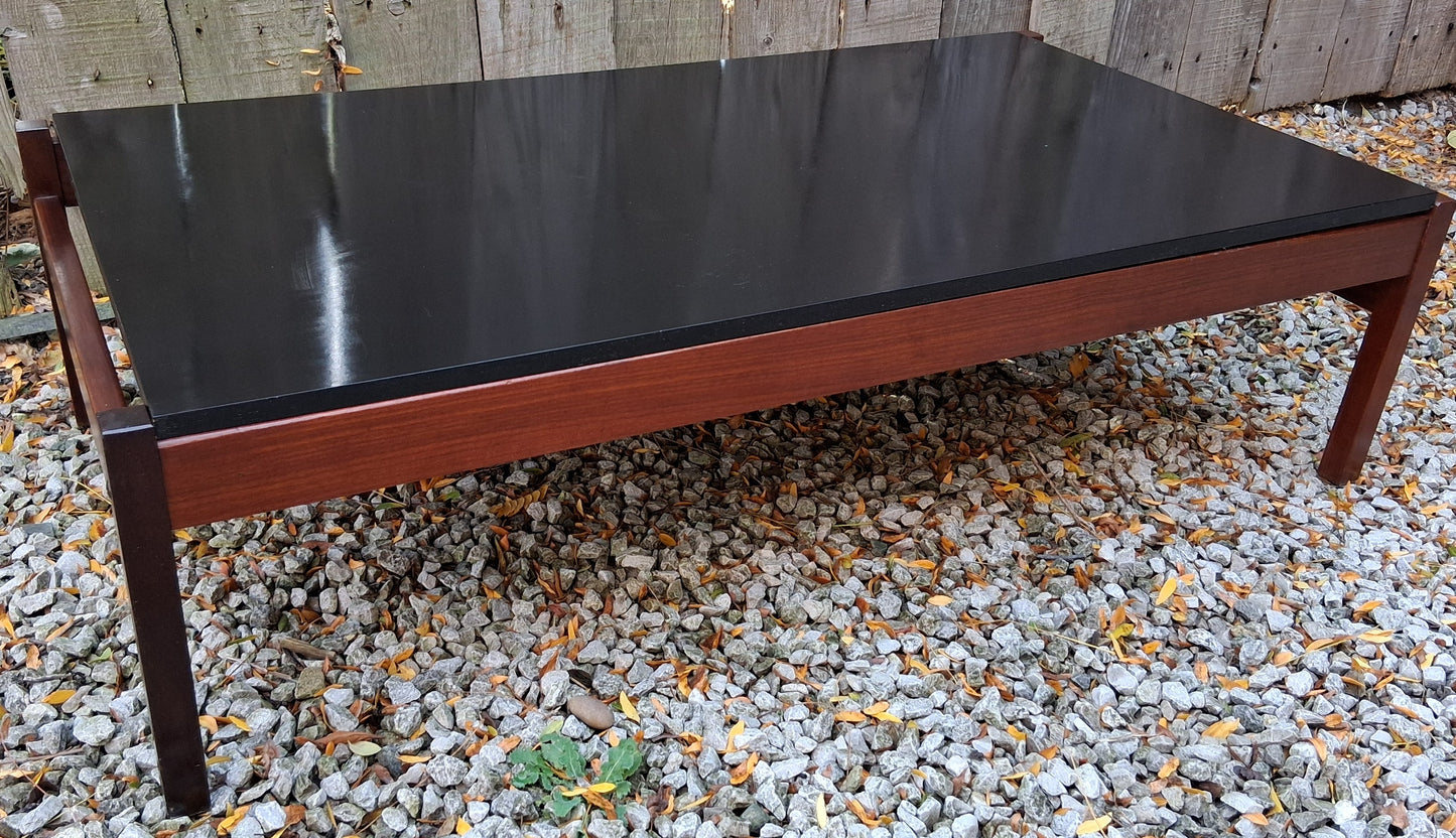 MCM Guy Rogers Rectangular Coffee Table Afromosia Black Laminate Coffee Table