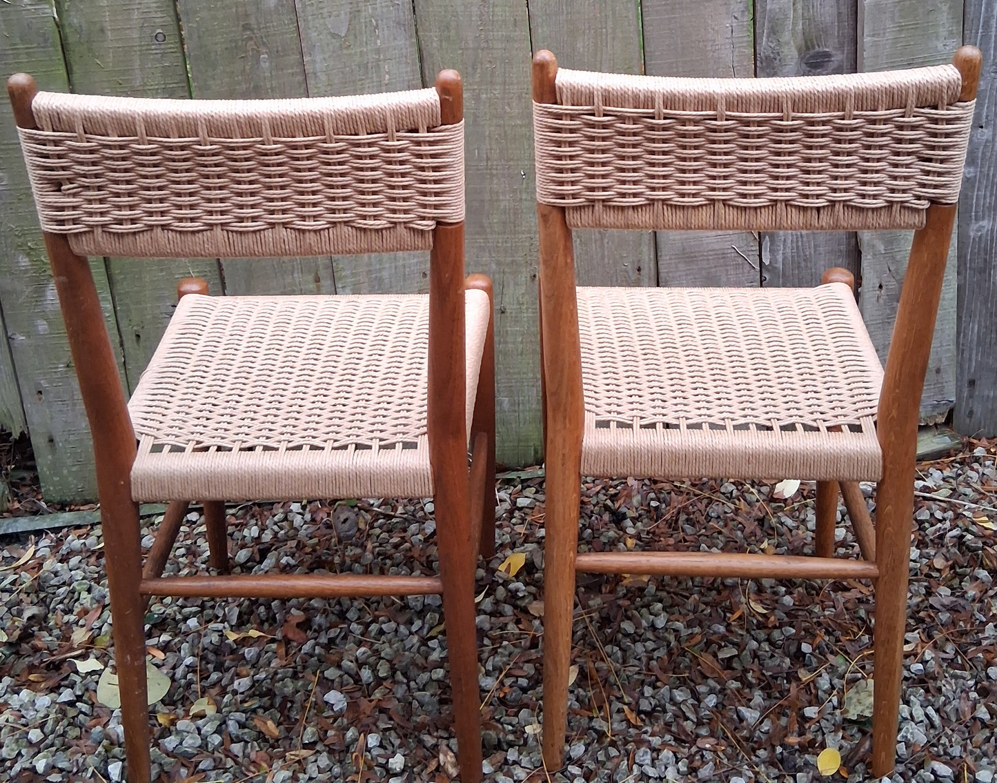 Mid Century Mod 2 Charlotte Perriand Style Dordogne Chair Robert Sentou rewoven