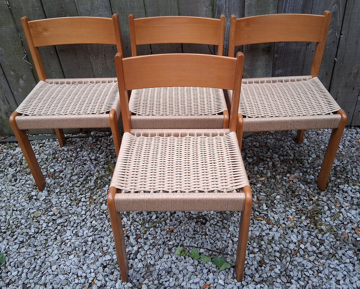 MCM 4 Habitat Faeroe Dining Chairs 1970 recorded Beech