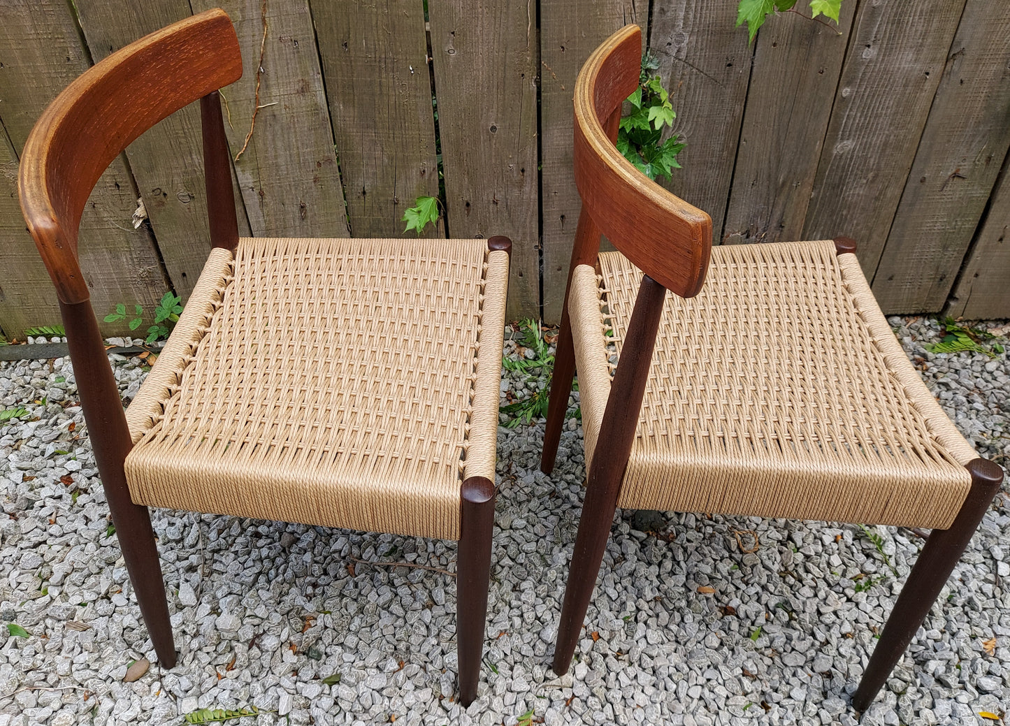 Mid Century Modern 2 MK200 Mogens Kold Corded chairs B