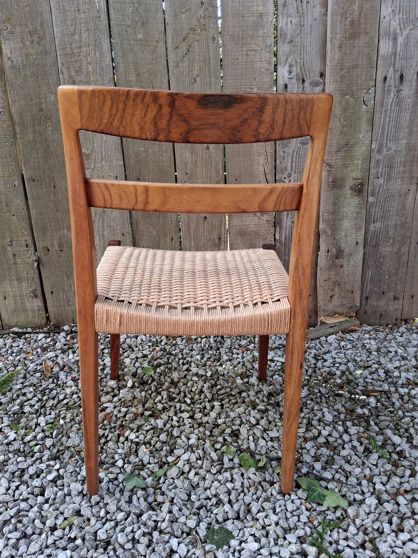 MCM 2 Rosewood dining chairs Nils jonsson Troeds Garmi danish papercord