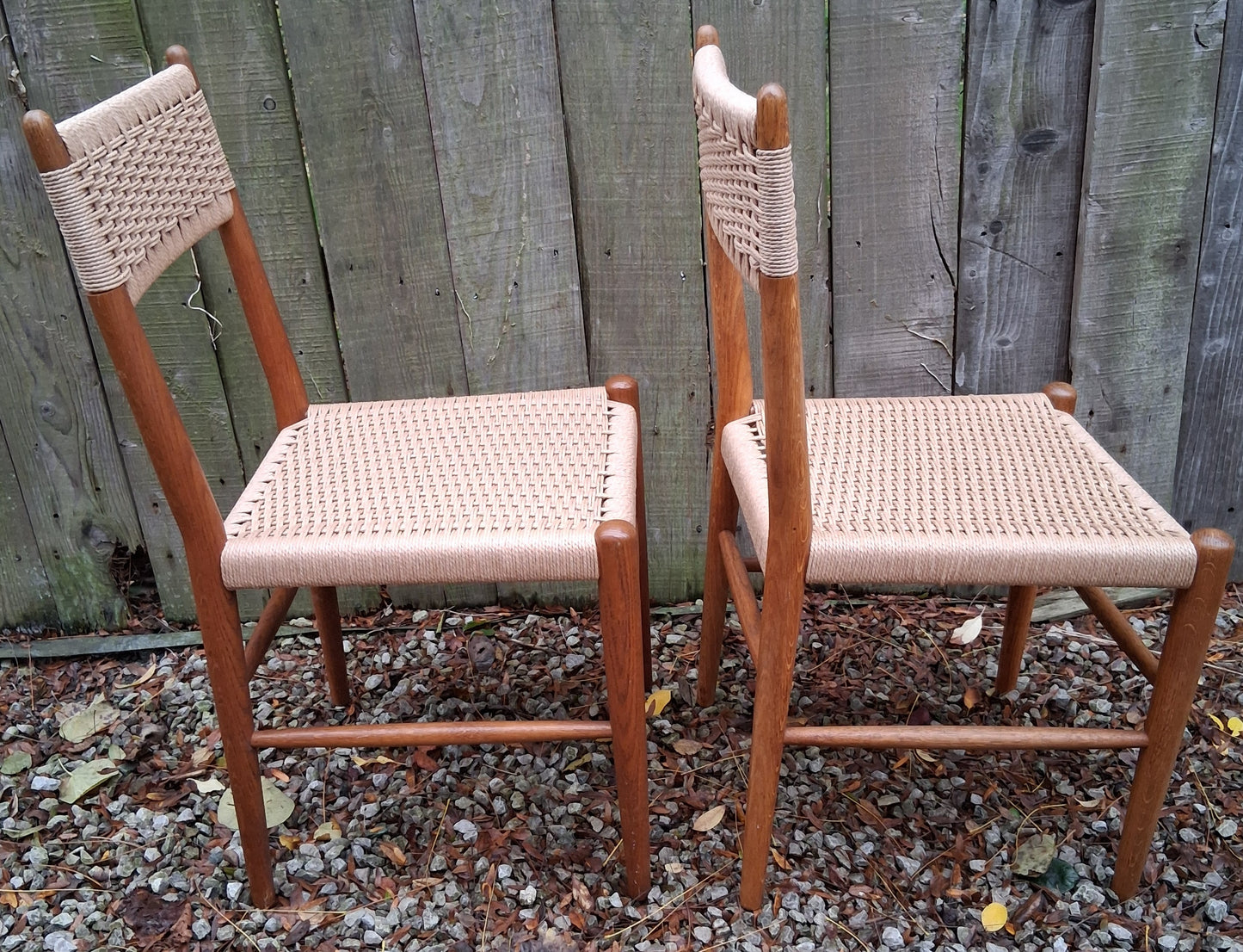 Mid Century Mod 2 Charlotte Perriand Style Dordogne Chair Robert Sentou rewoven