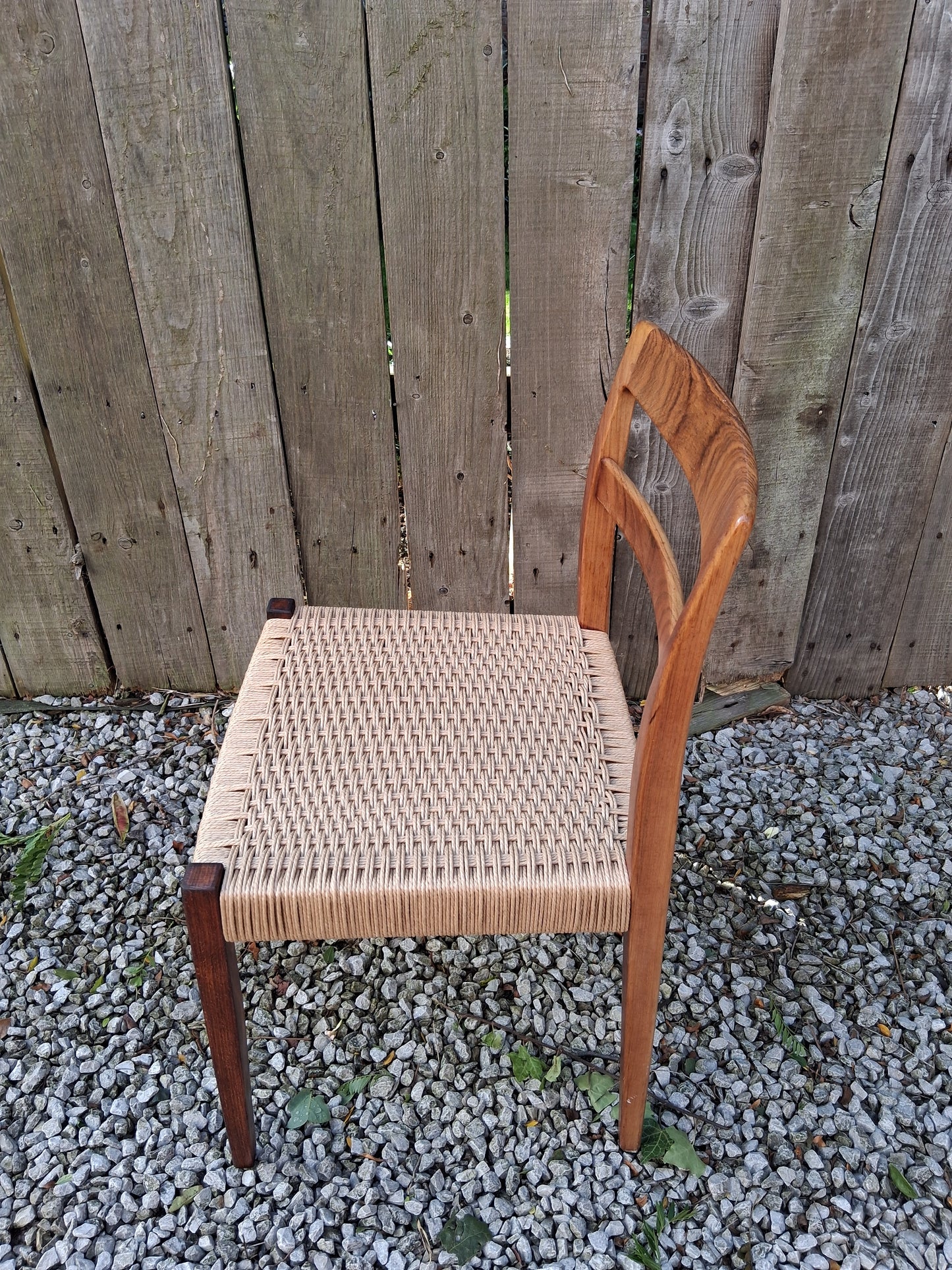 MCM 2 Rosewood dining chairs Nils jonsson Troeds Garmi danish papercord