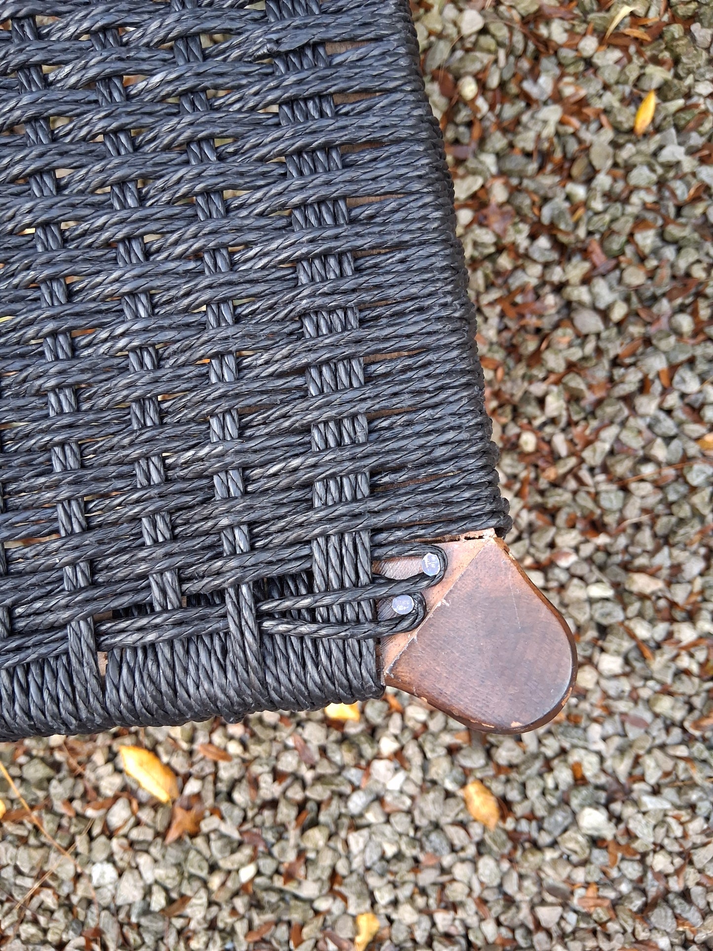 MCM Ladder Back Danish Papercord Statement/desk chair Walnut effect