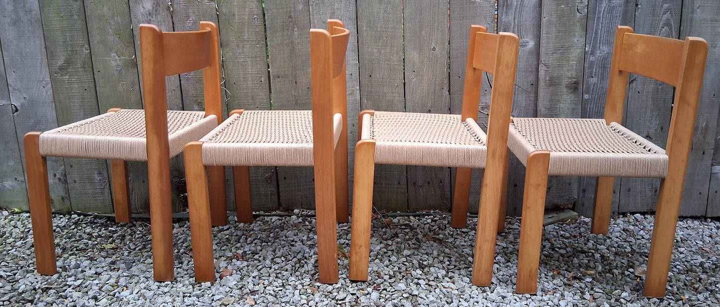 MCM 4 Habitat Faeroe Dining Chairs 1970 recorded Beech